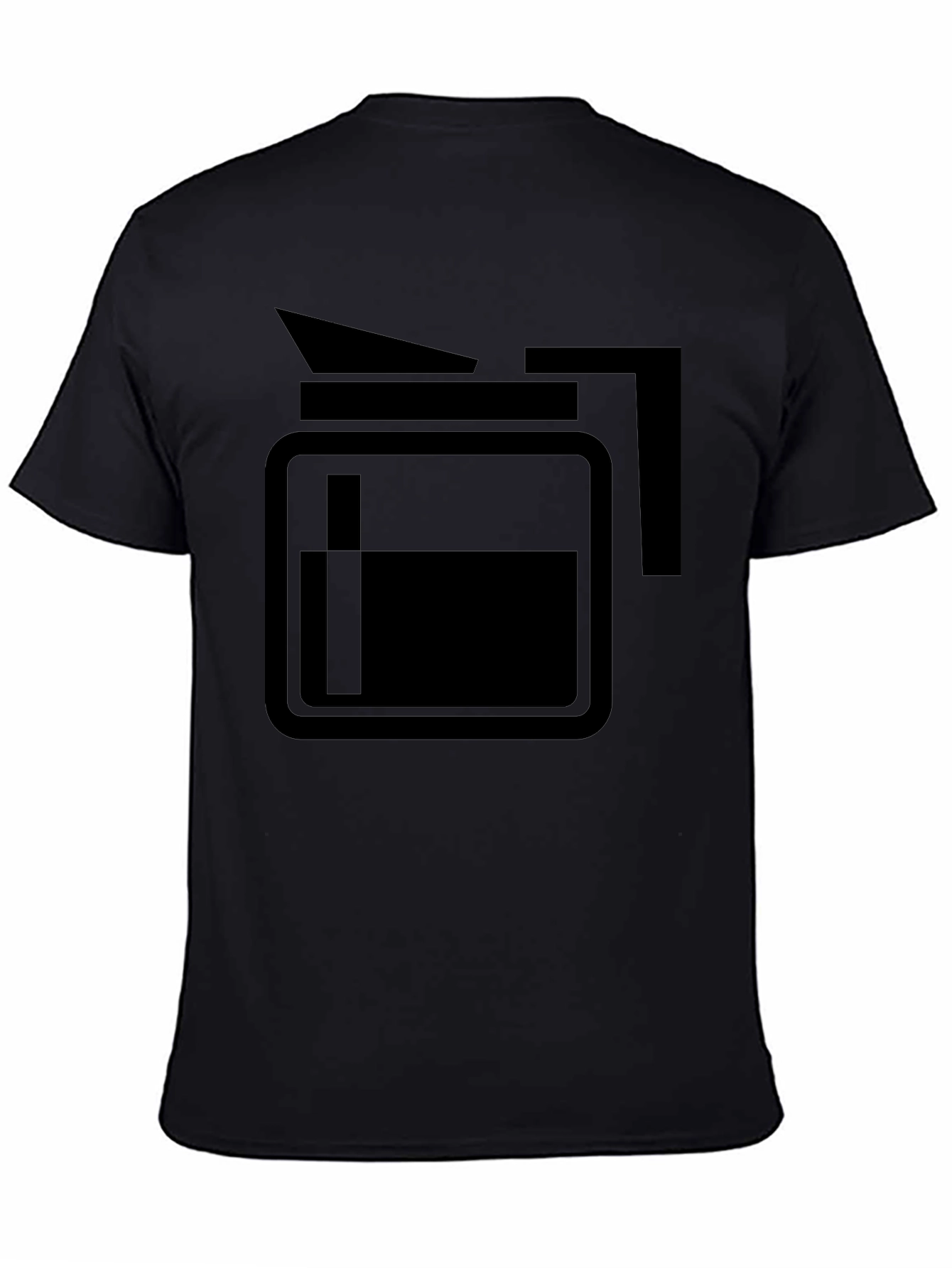 Black Coffee Lover Graphic Tee - Black Unisex T-Shirt view 4