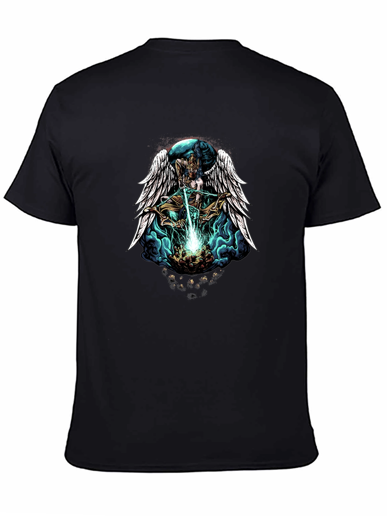Black Winged Angel Archer Graphic Tee view 4