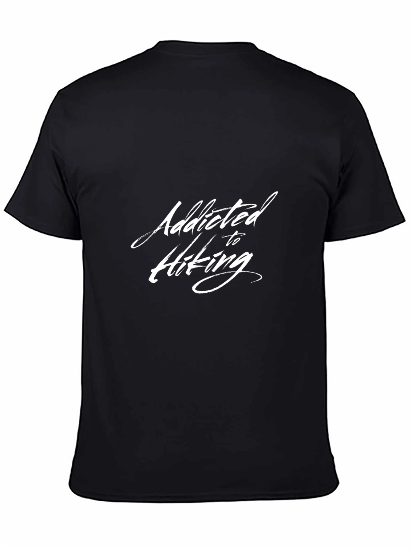 Black Addicted to Hiking Black Graphic Tee view 4