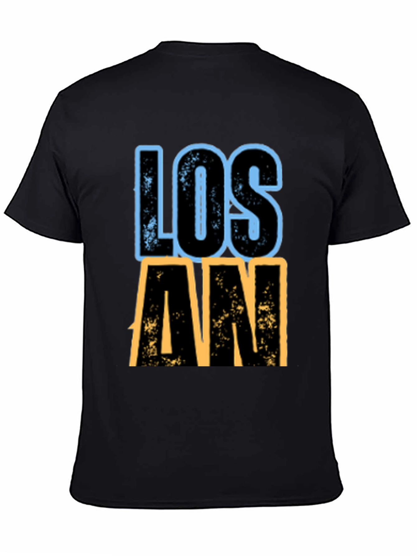 Black Los Angeles Graphic T-Shirt - Black view 4