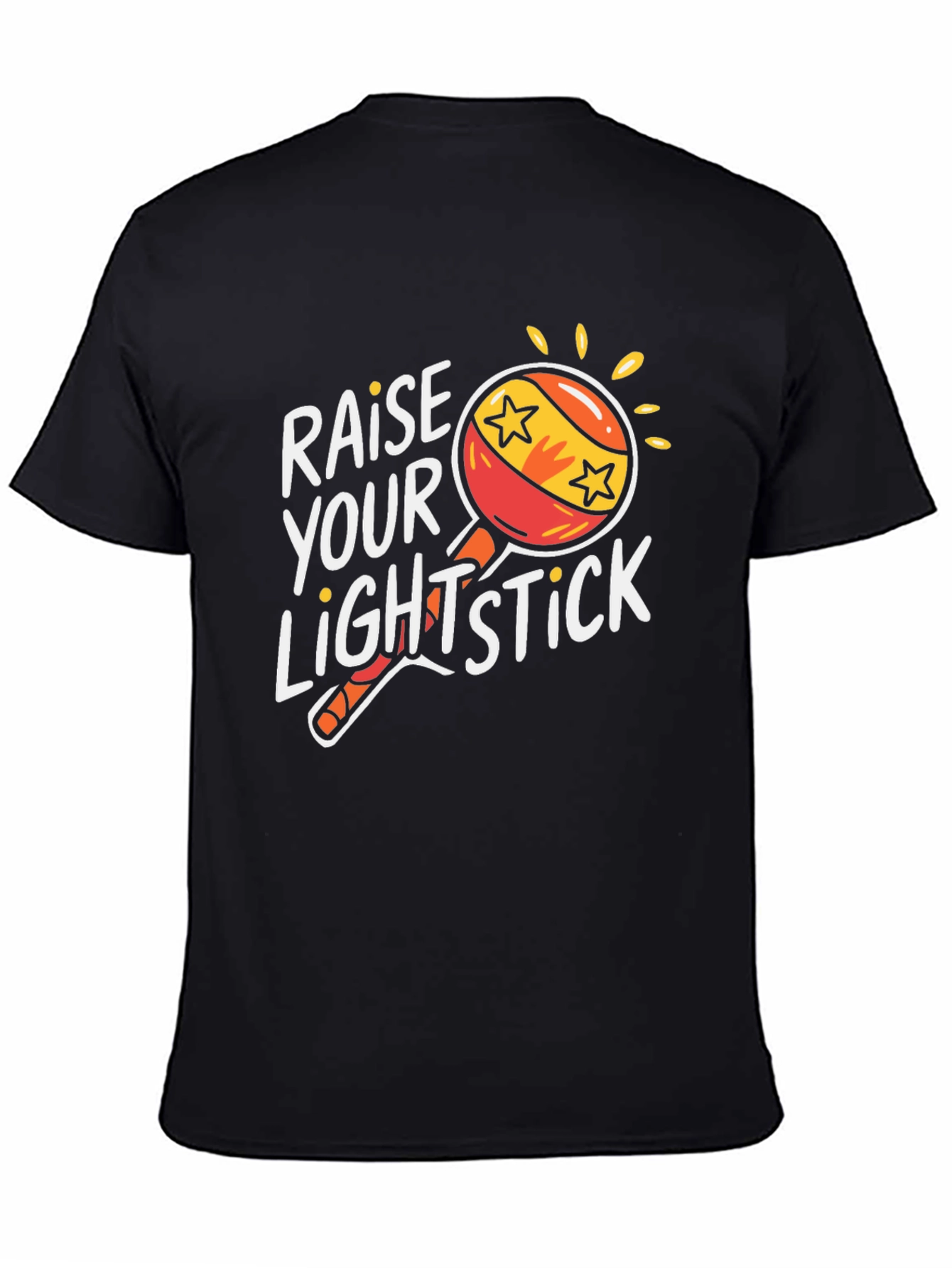 Black Raise Your Lightstick T-Shirt view 4
