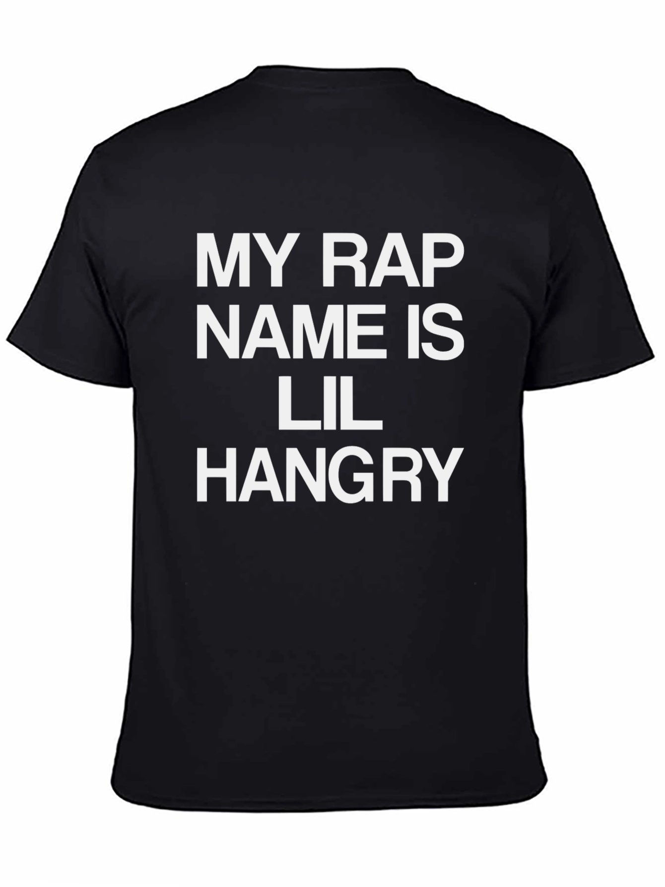 Black Lil Hangry Rap Name T-Shirt - Funny Novelty Tee view 4