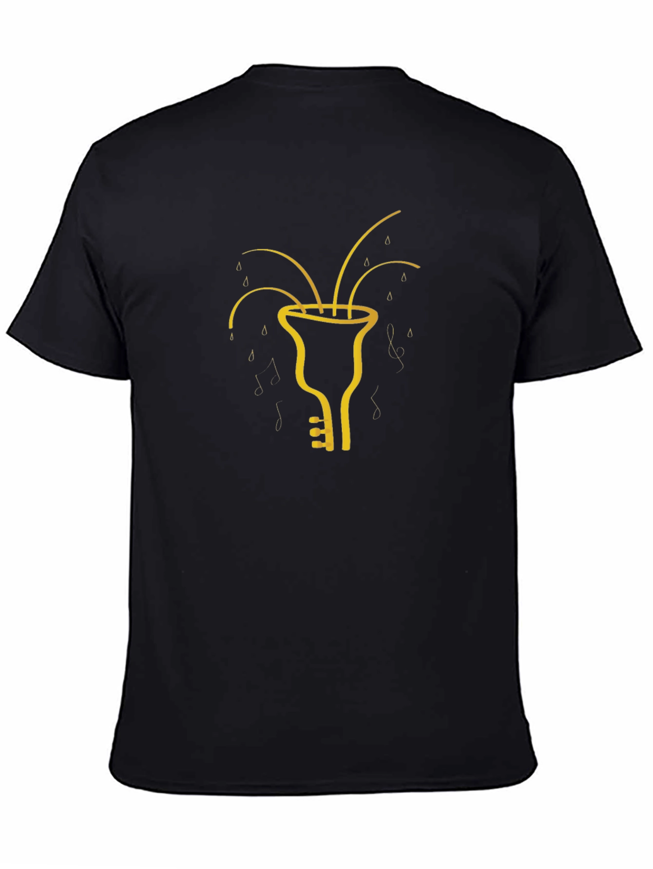 Black Musical Instrument T-Shirt - Unique Design view 4
