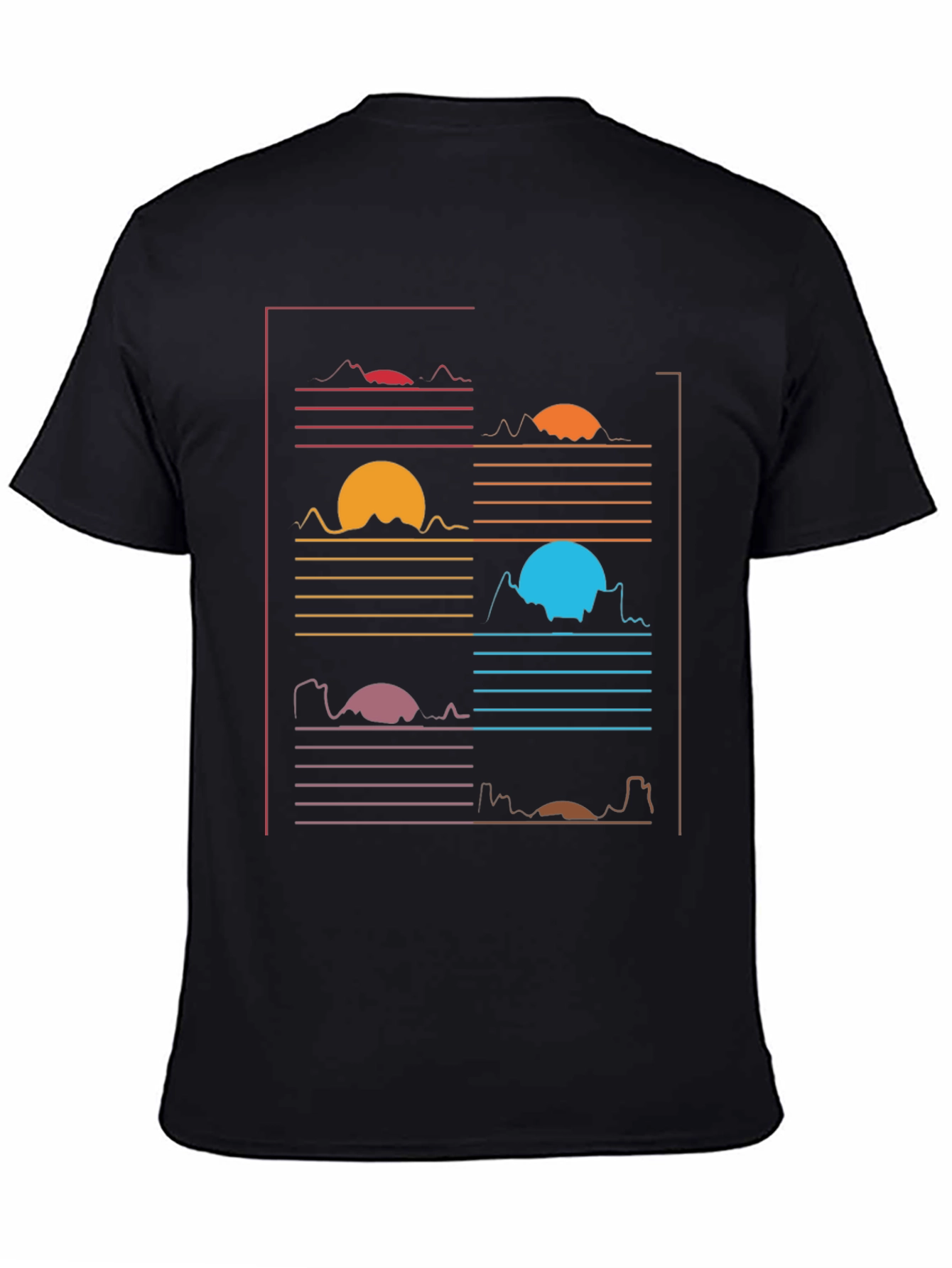 Retro Sunset Graphic Tee - Unique Design - 4