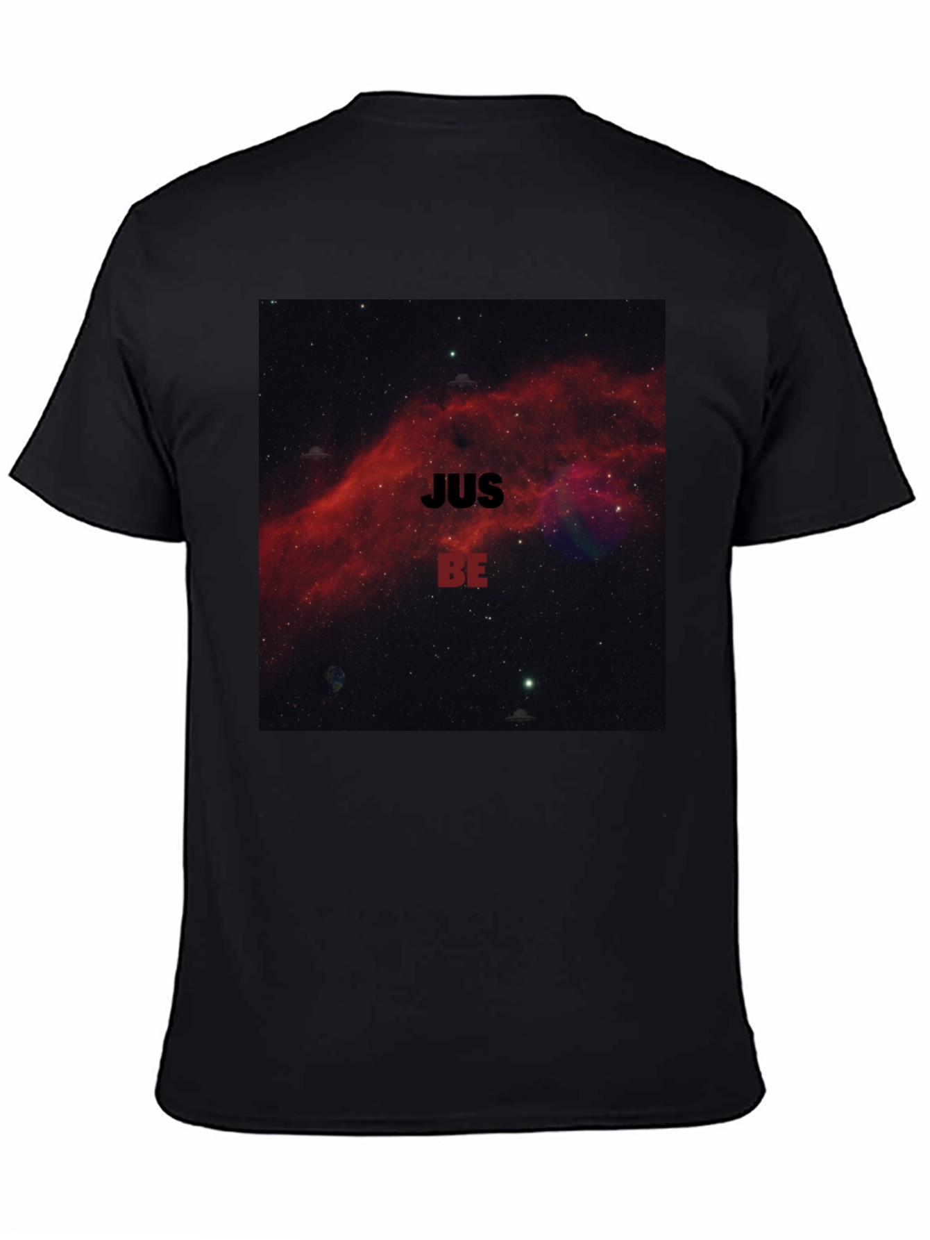 Black Just Be Nebula T-Shirt - Relaxed Fit view 4