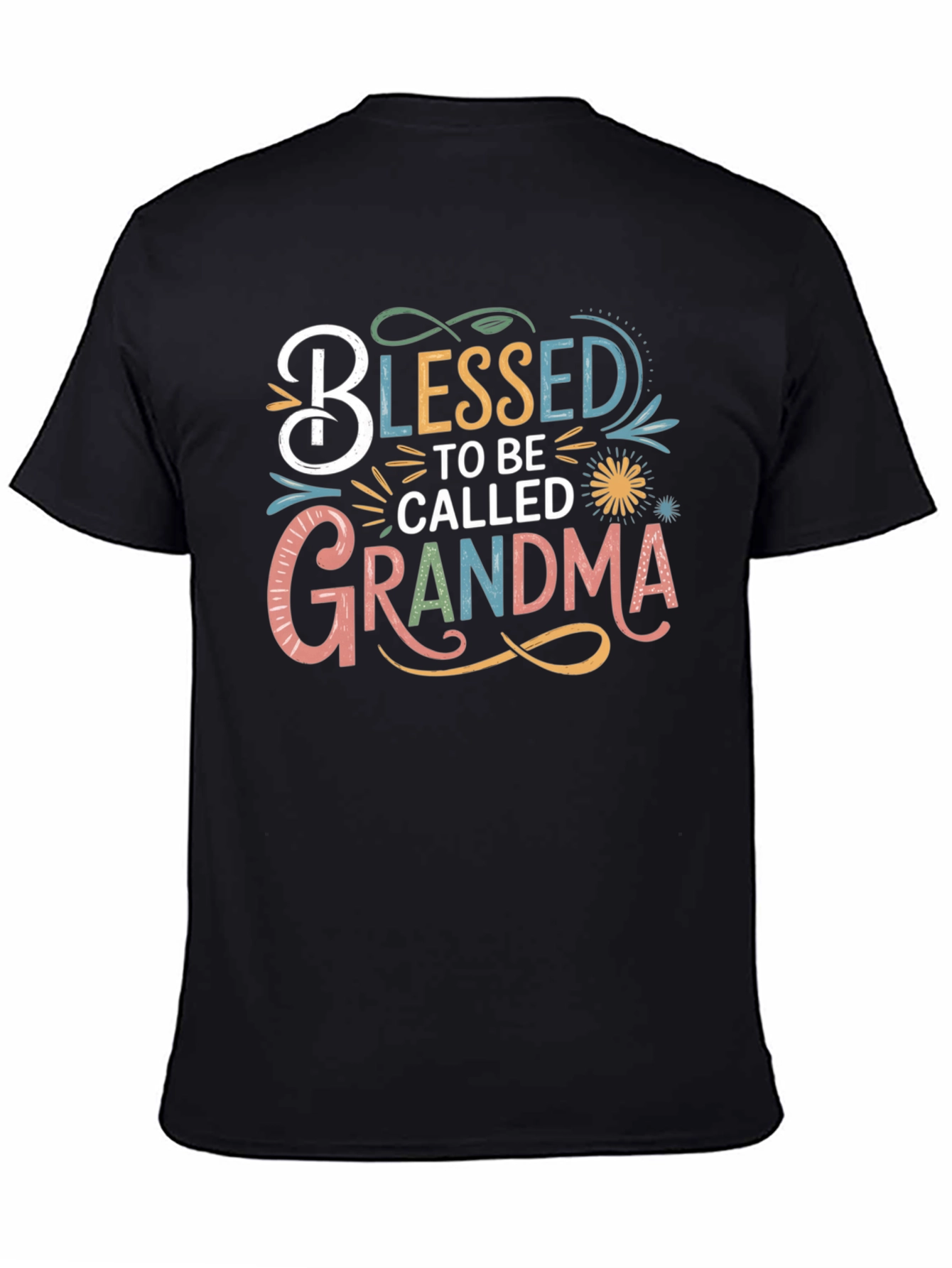 Black Blessed To Be Called Grandma T-Shirt view 4