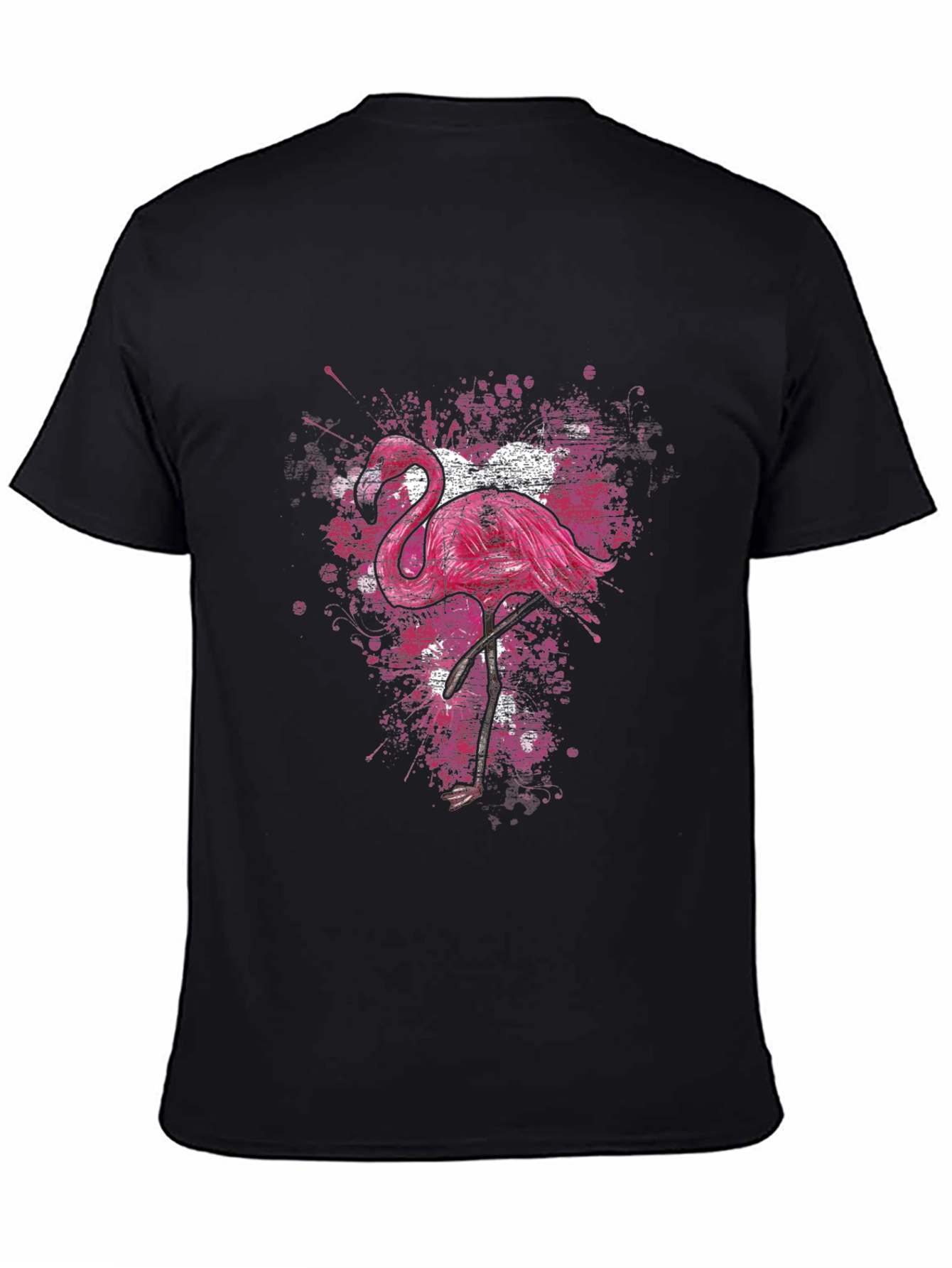 Black Flamingo Graphic T-Shirt view 4