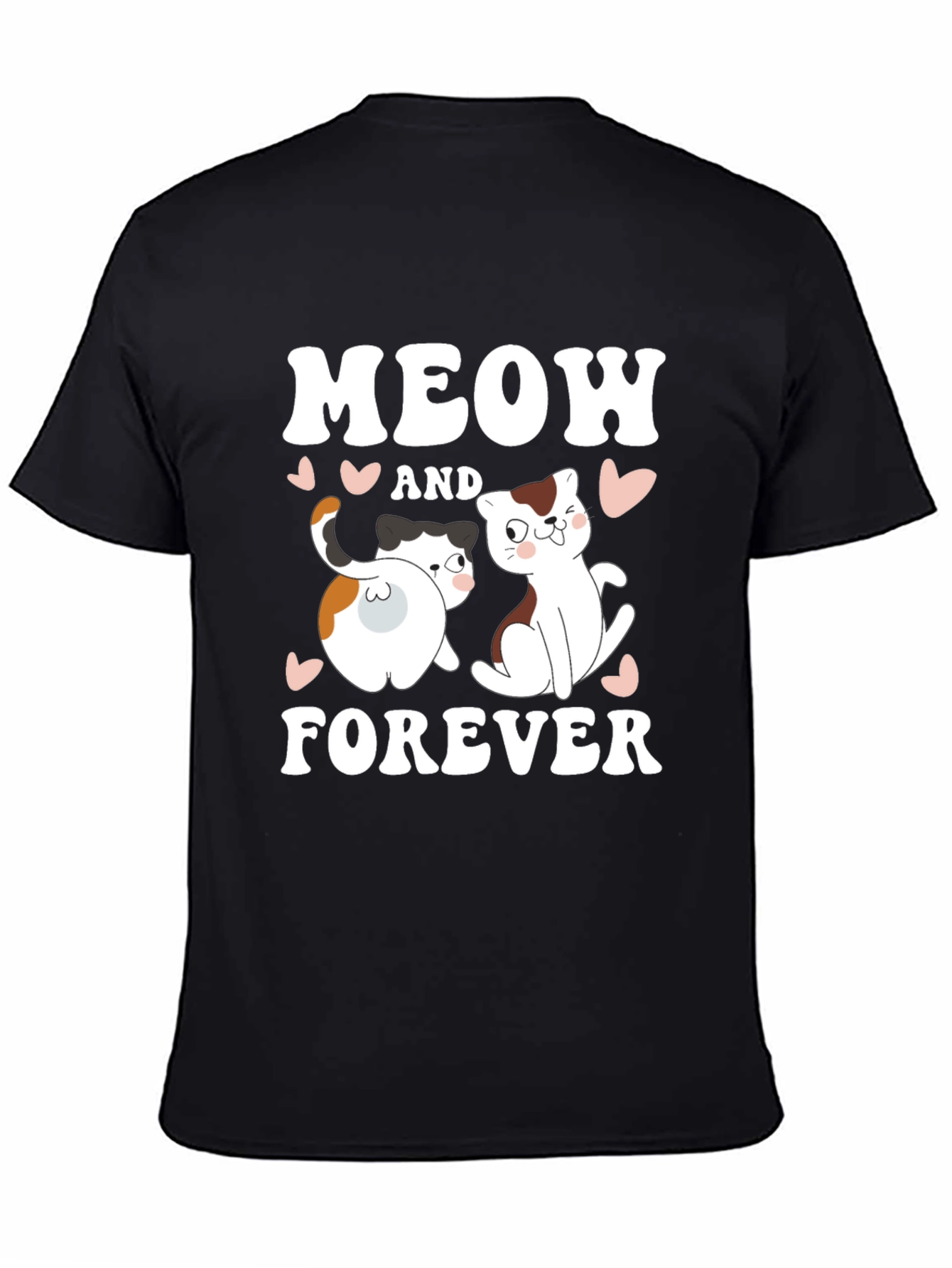 Meow and Forever Cat Lover T-Shirt - 4