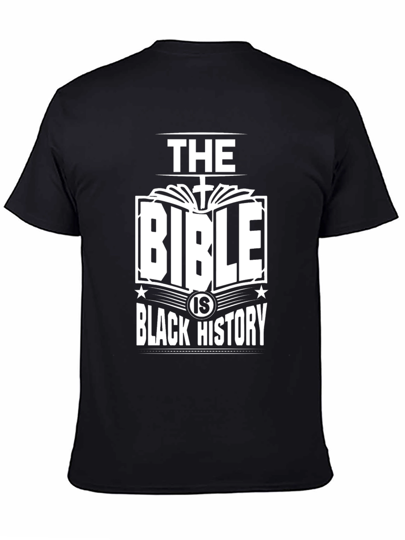 Black The Bible is Black History Graphic Tee view 4