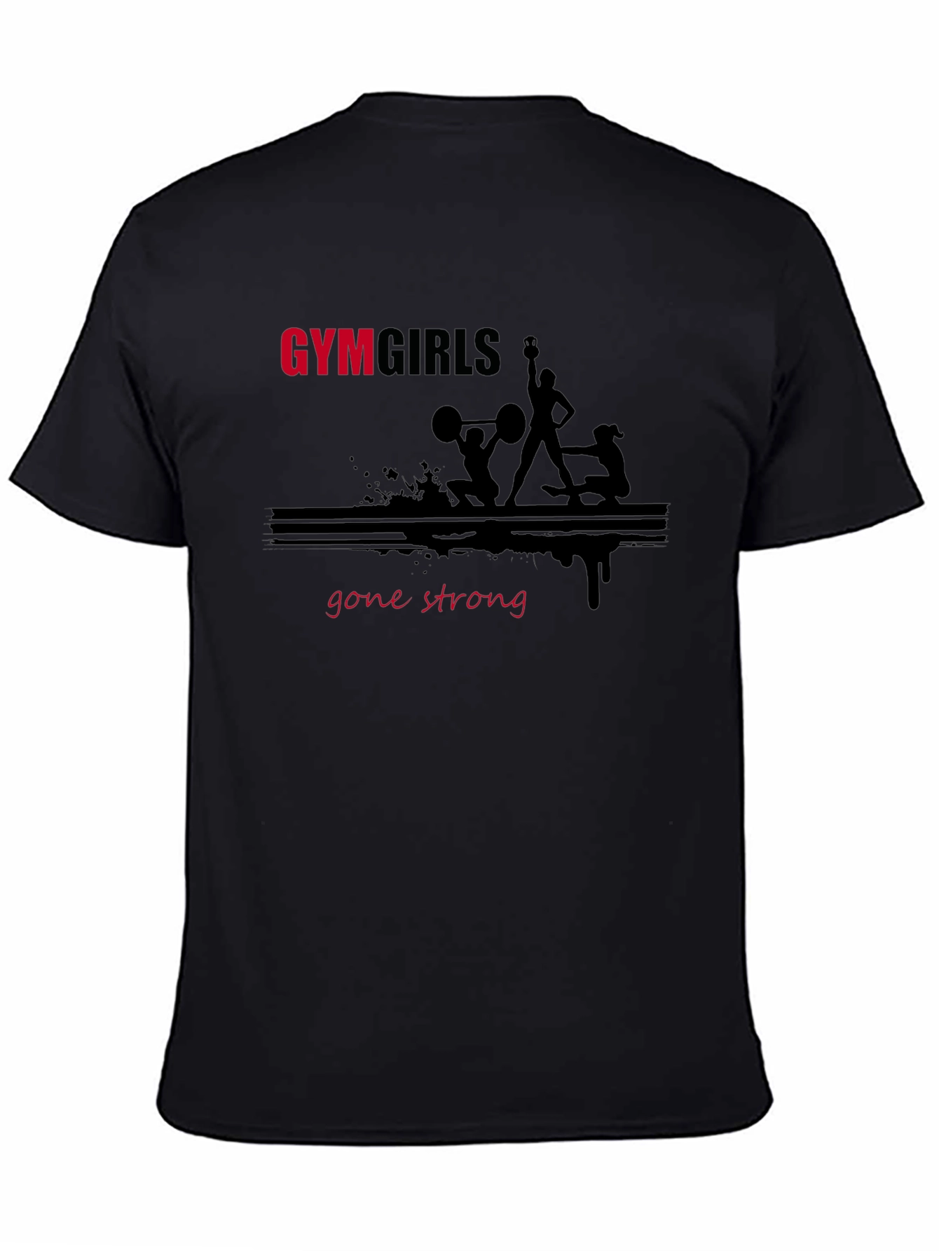 Black Gym Girls Gone Strong Black T-Shirt view 4