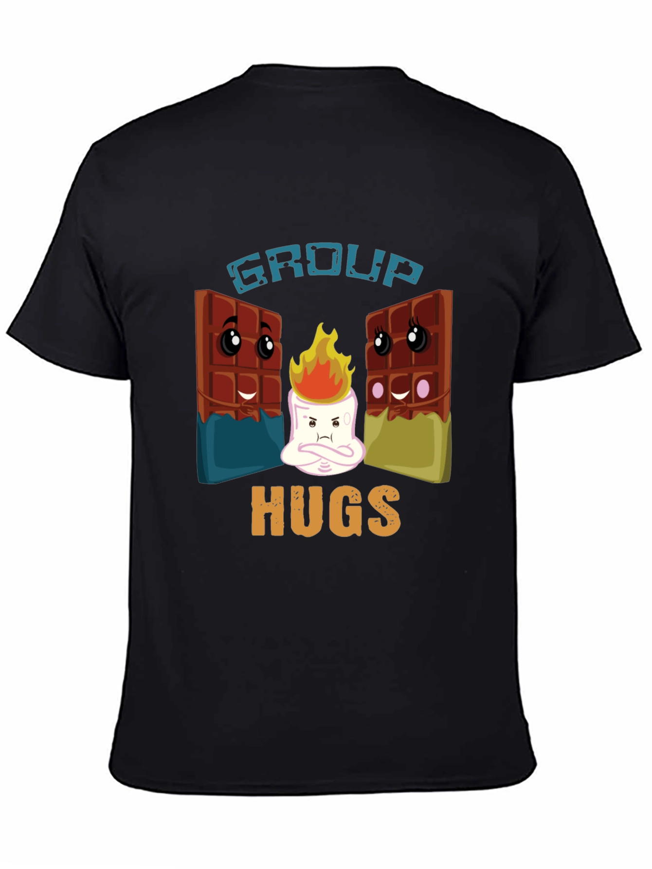 Group Hugs T-Shirt: Marshmallow & Chocolate Fun - 4