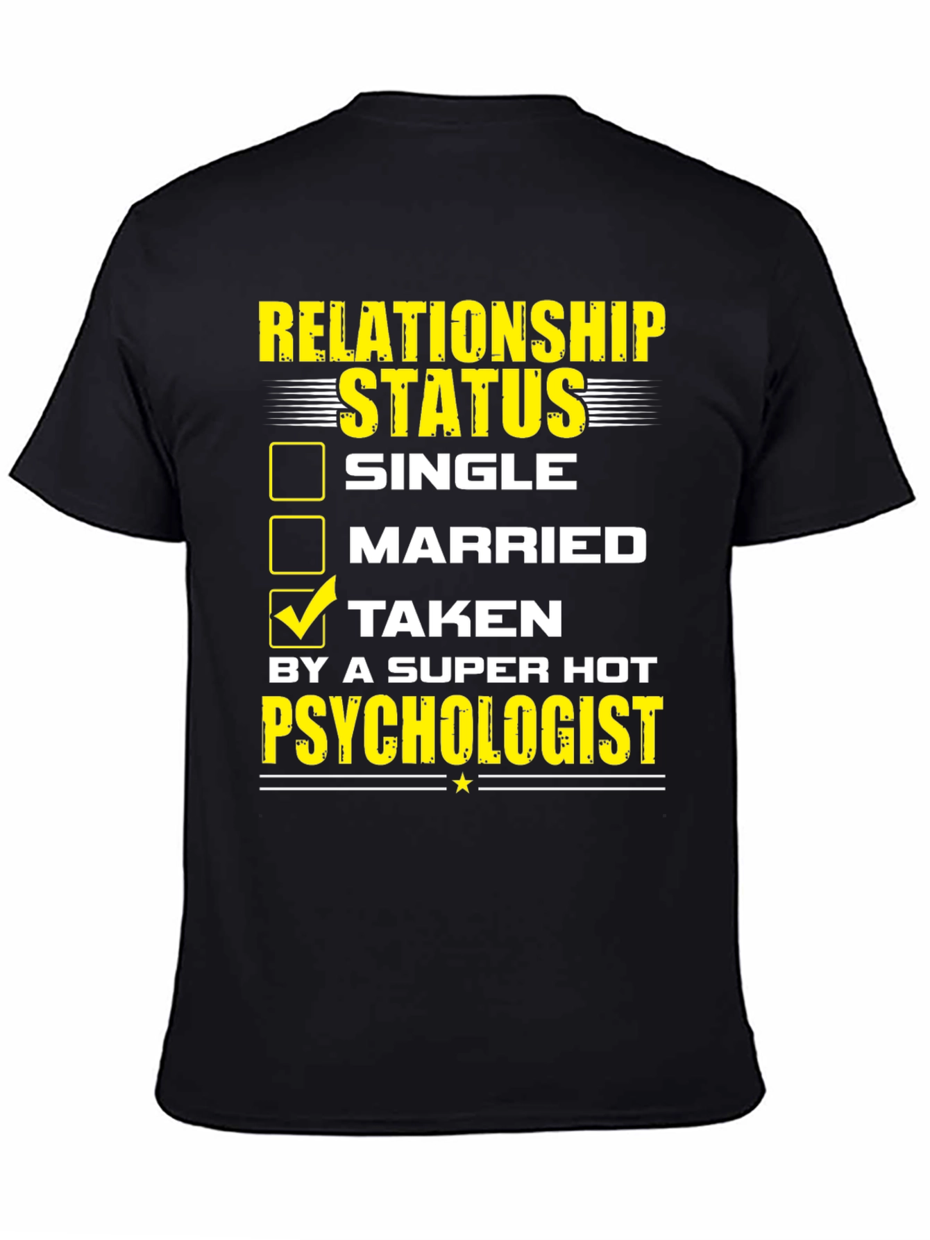 Black Relationship Status: Taken T-Shirt view 4