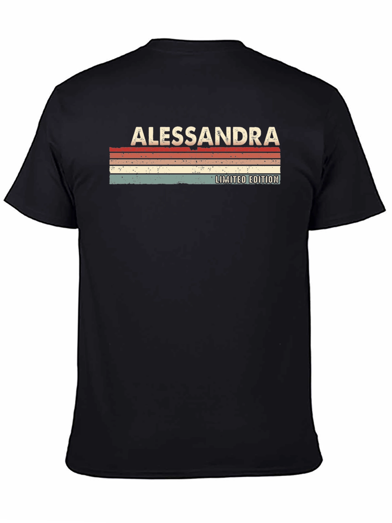 Black Alessandra Limited Edition Vintage Style Graphic T-Shirt view 4