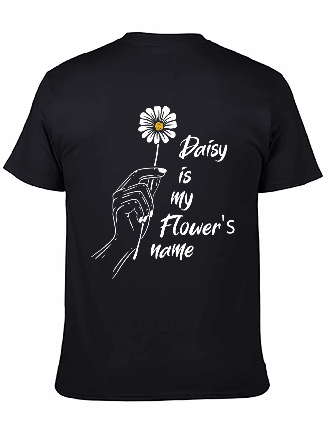Black Daisy is My Flower's Name Tee view 4