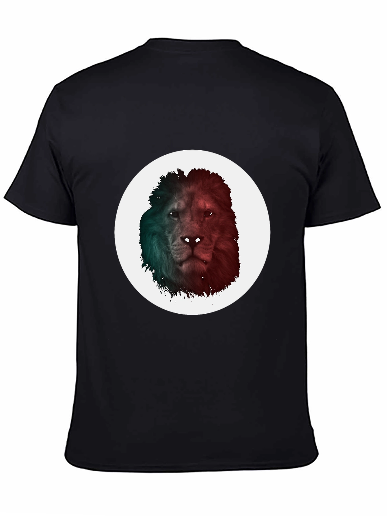 Black Lion Graphic Tee - Men's Black T-Shirt view 4