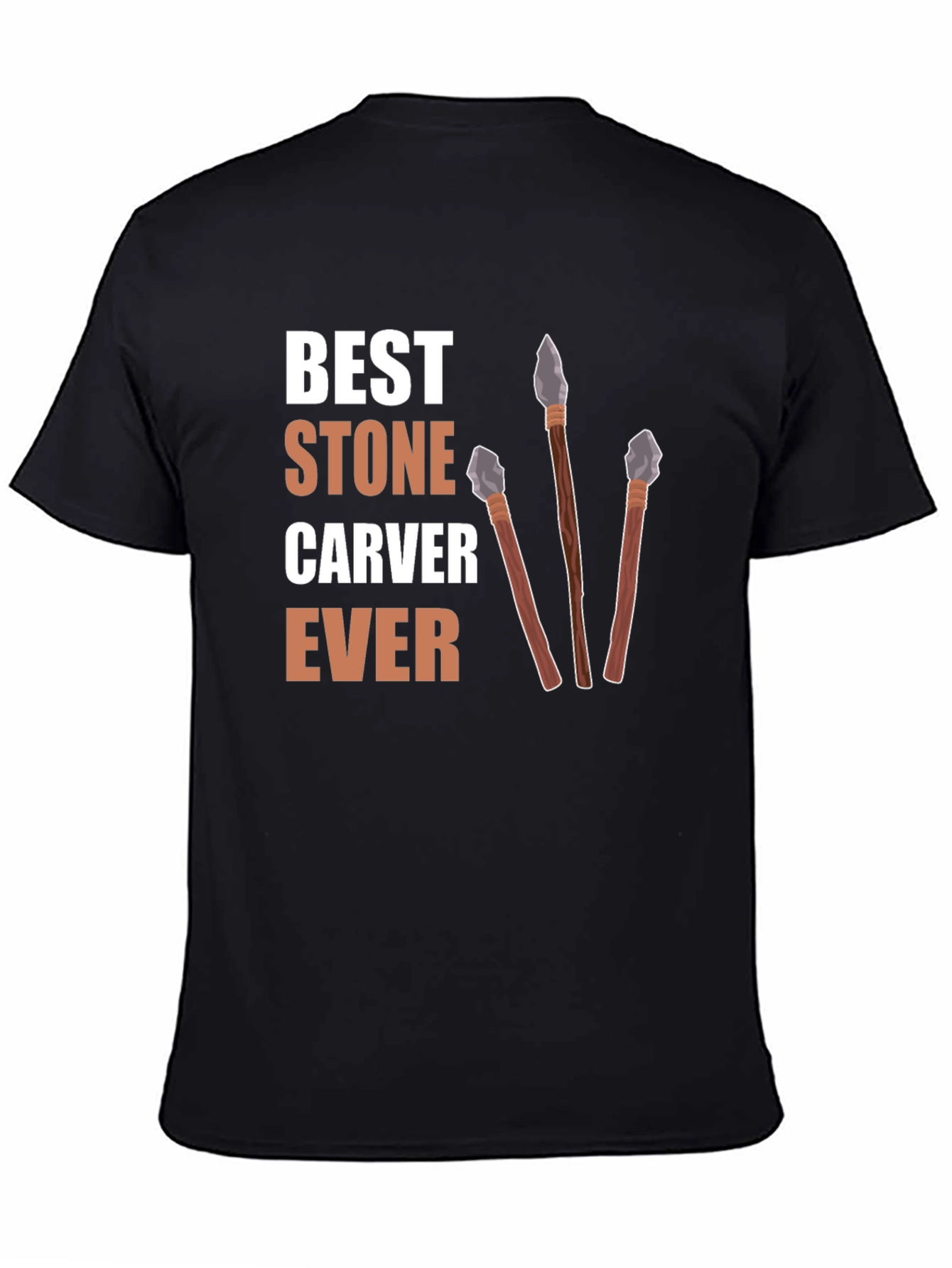 Black Best Stone Carver Ever T-Shirt view 4