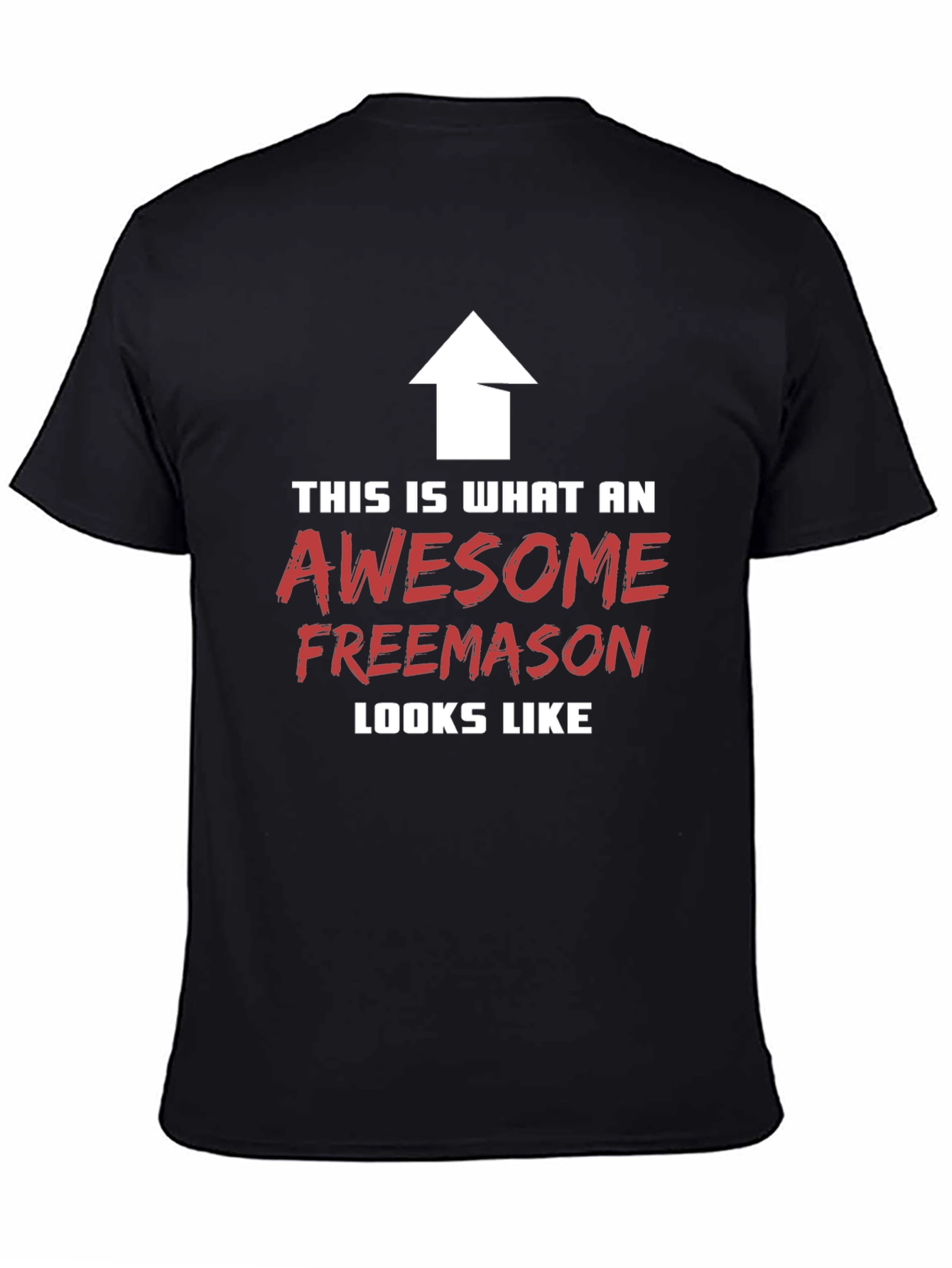 Black Awesome Freemason Graphic Tee view 4