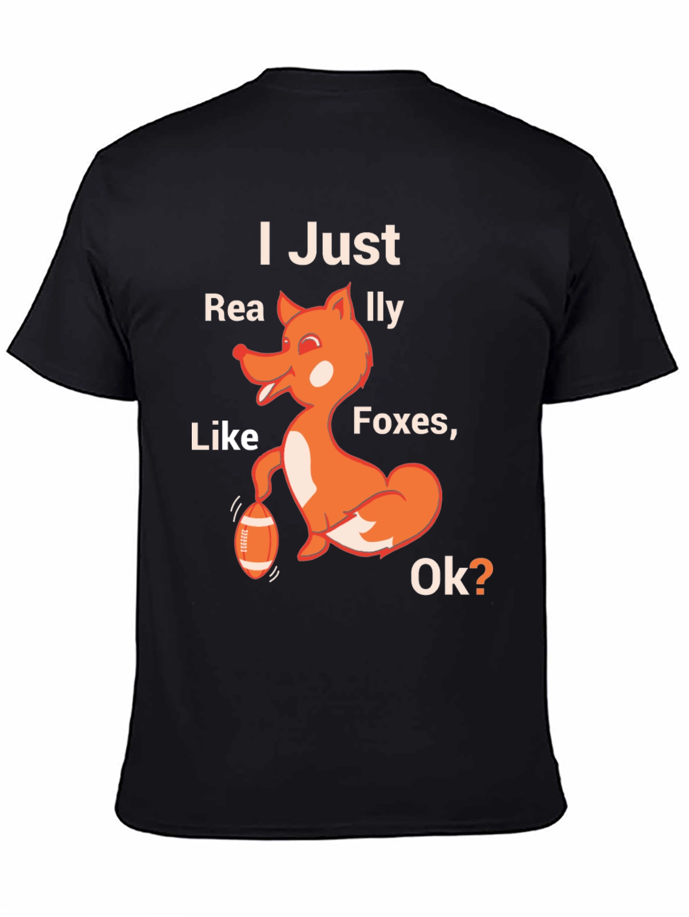 Black Funny Foxes Lover T-Shirt view 4