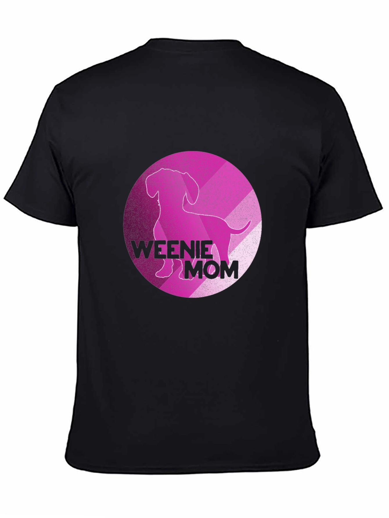 Black Weenie Mom T-Shirt - Dachshund Lover Tee view 4