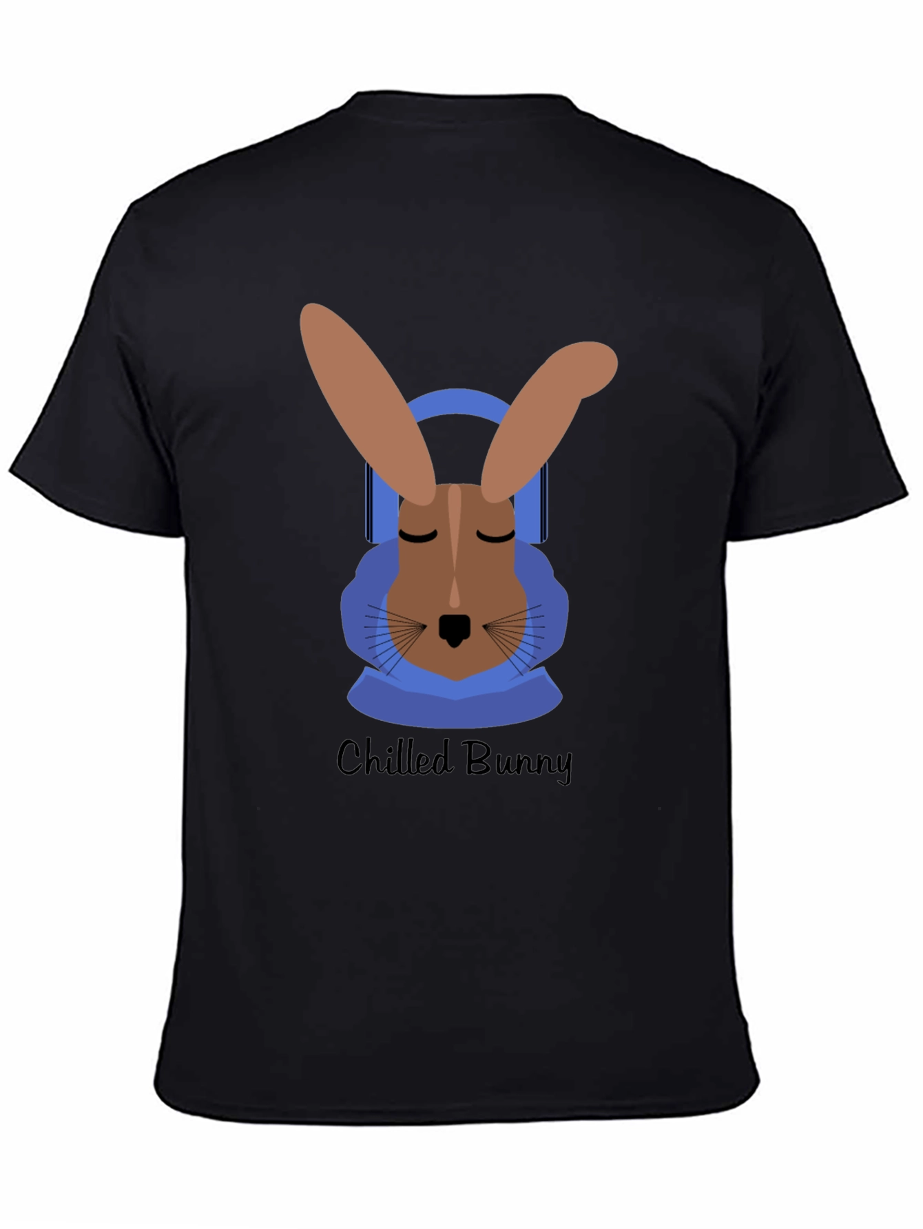 Black Chilled Bunny Graphic Tee - Relaxed Style view 4