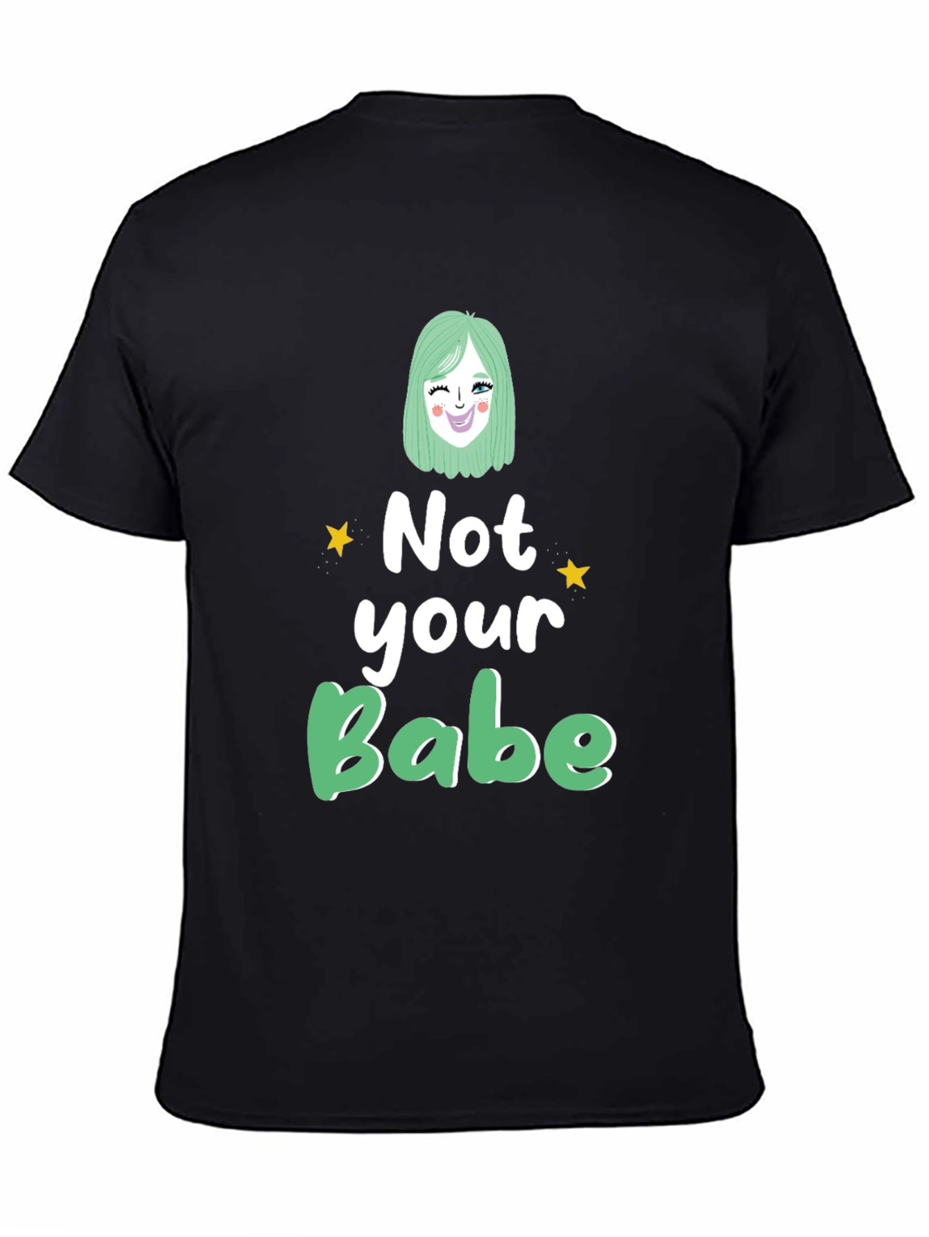 Black Not Your Babe Graphic Tee - Unisex view 4