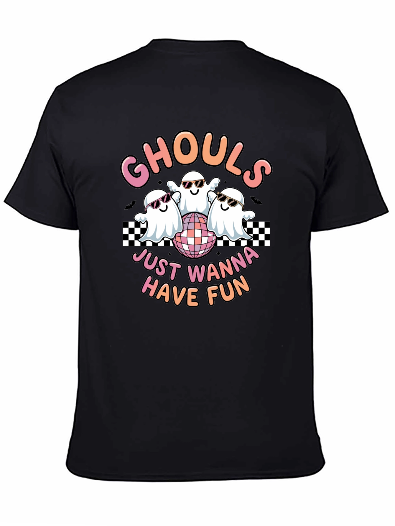 Black Ghouls Just Wanna Have Fun T-Shirt view 4