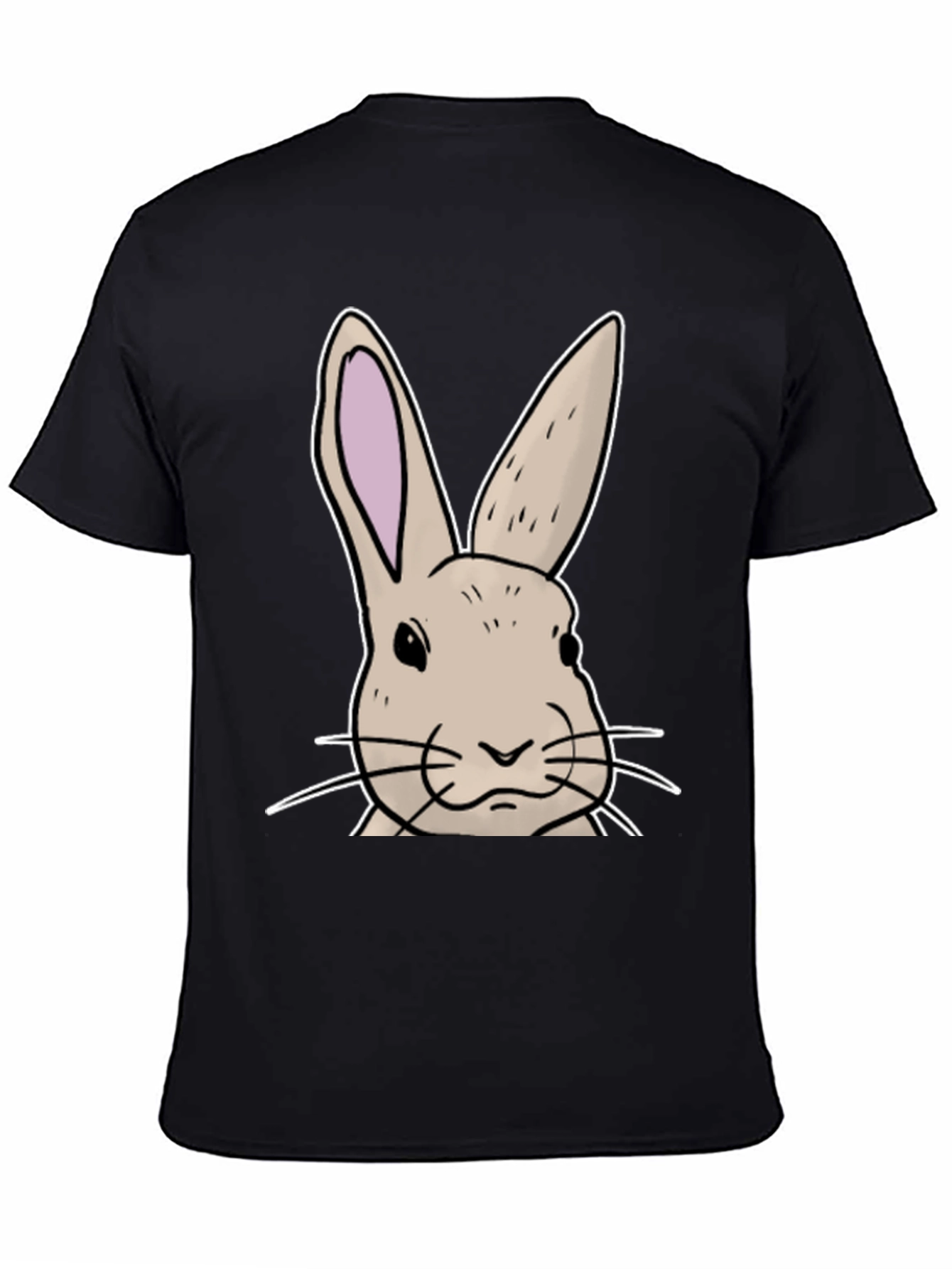 Black Bunny Graphic T-Shirt - Soft Cotton Blend view 4