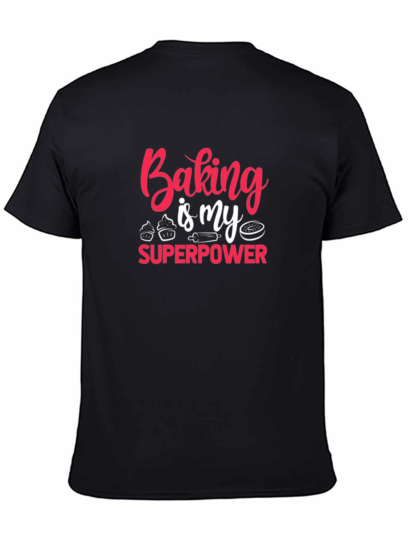 Black Baking is My Superpower T-Shirt view 4