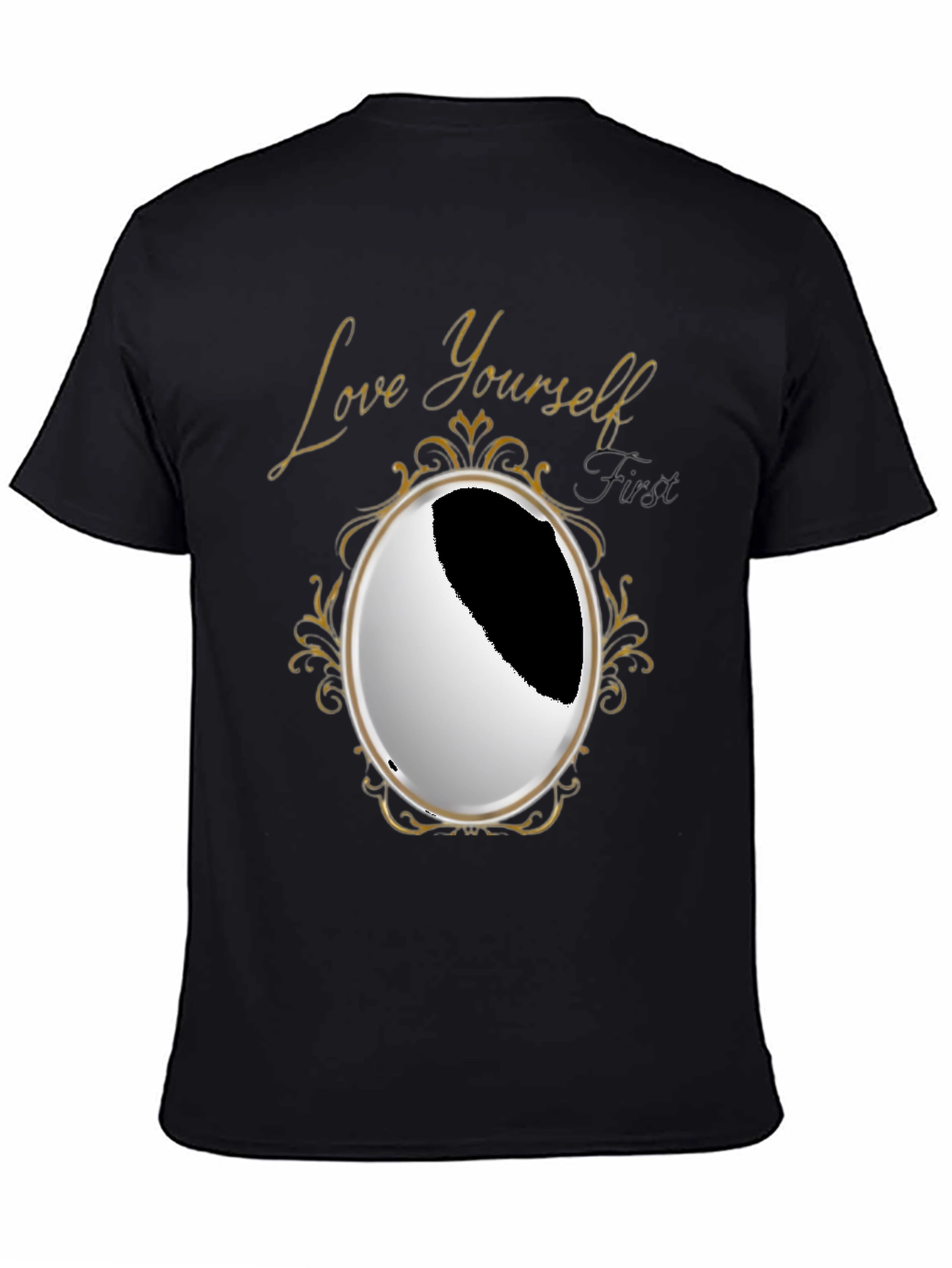 Black Love Yourself First Graphic Tee view 4