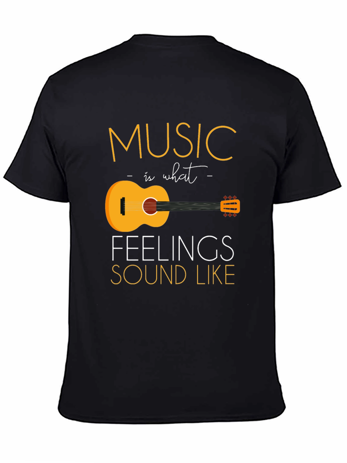 Black Music is What Feelings Sound Like Graphic T-Shirt view 4