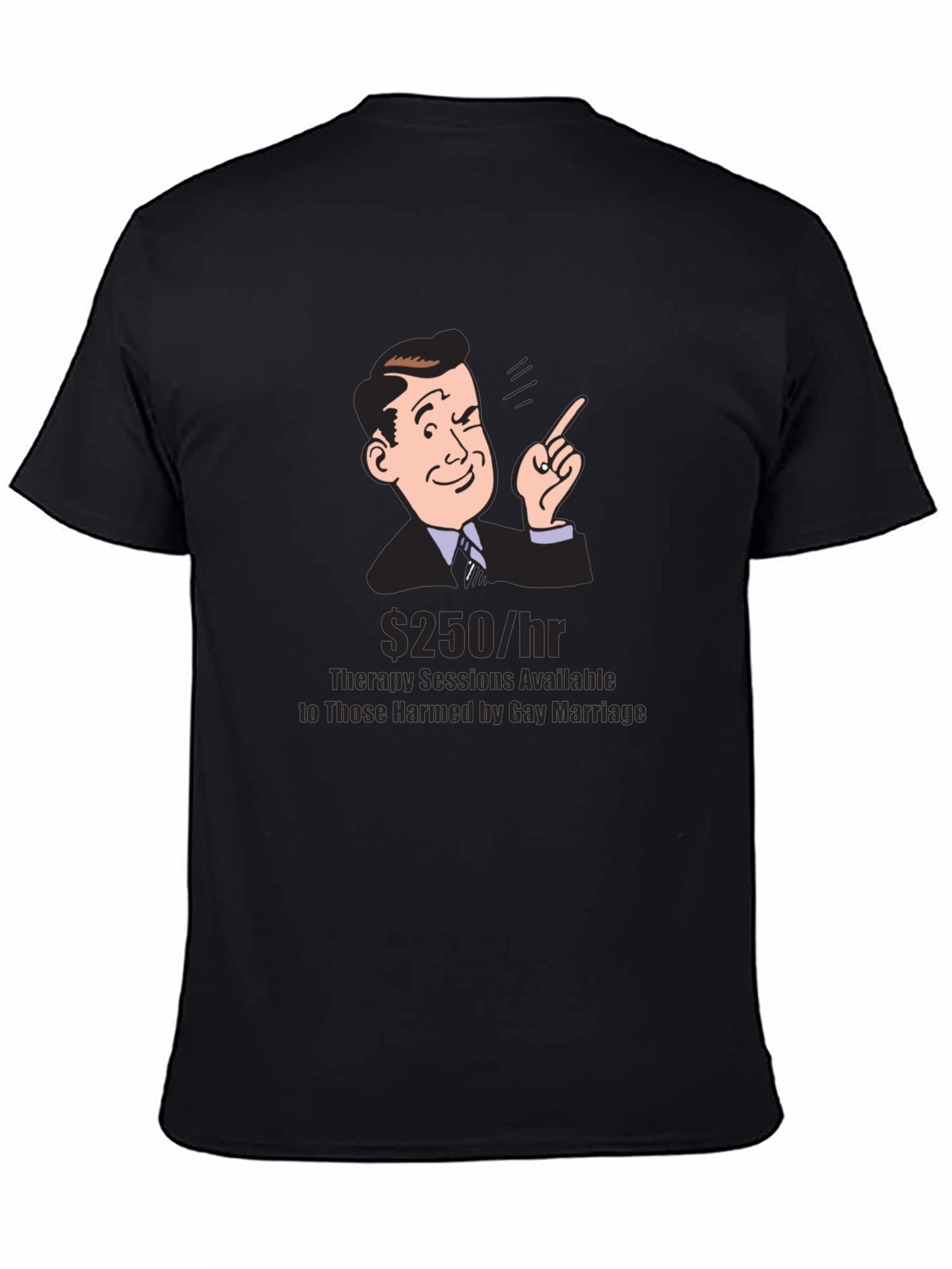 Black Gay Marriage Therapy Session T-Shirt view 4