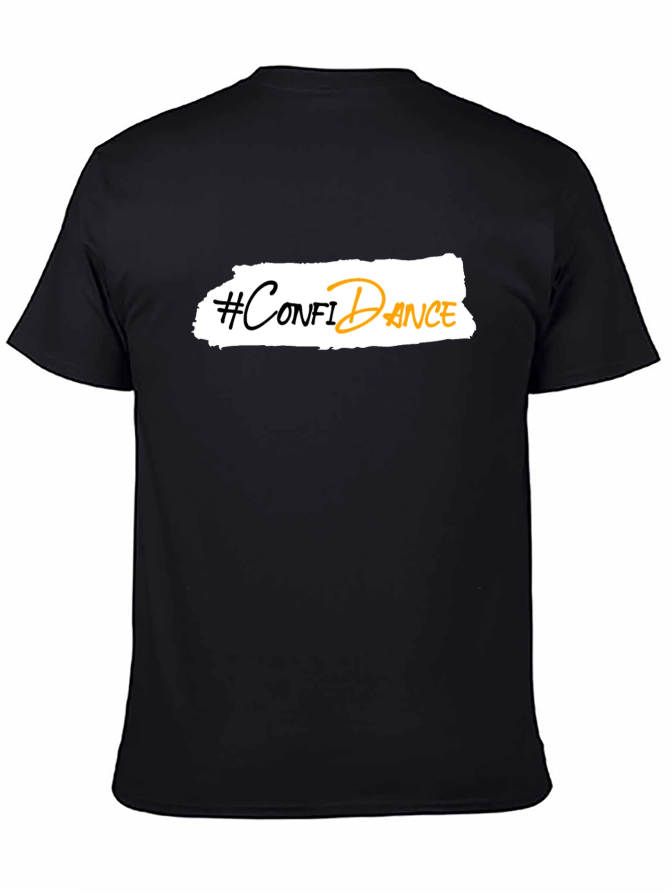 Black Confidance T-Shirt - Black Graphic Tee view 4