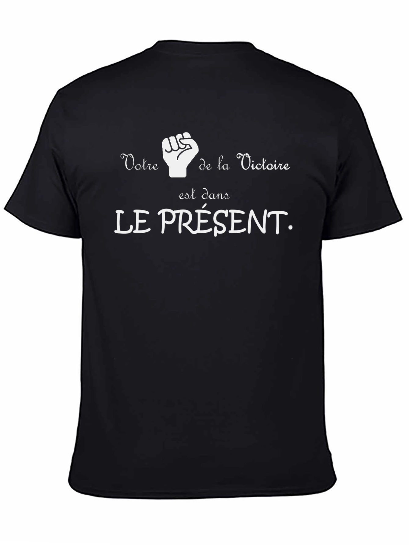 Black Votre Victoire T-Shirt - French Slogan Tee view 4