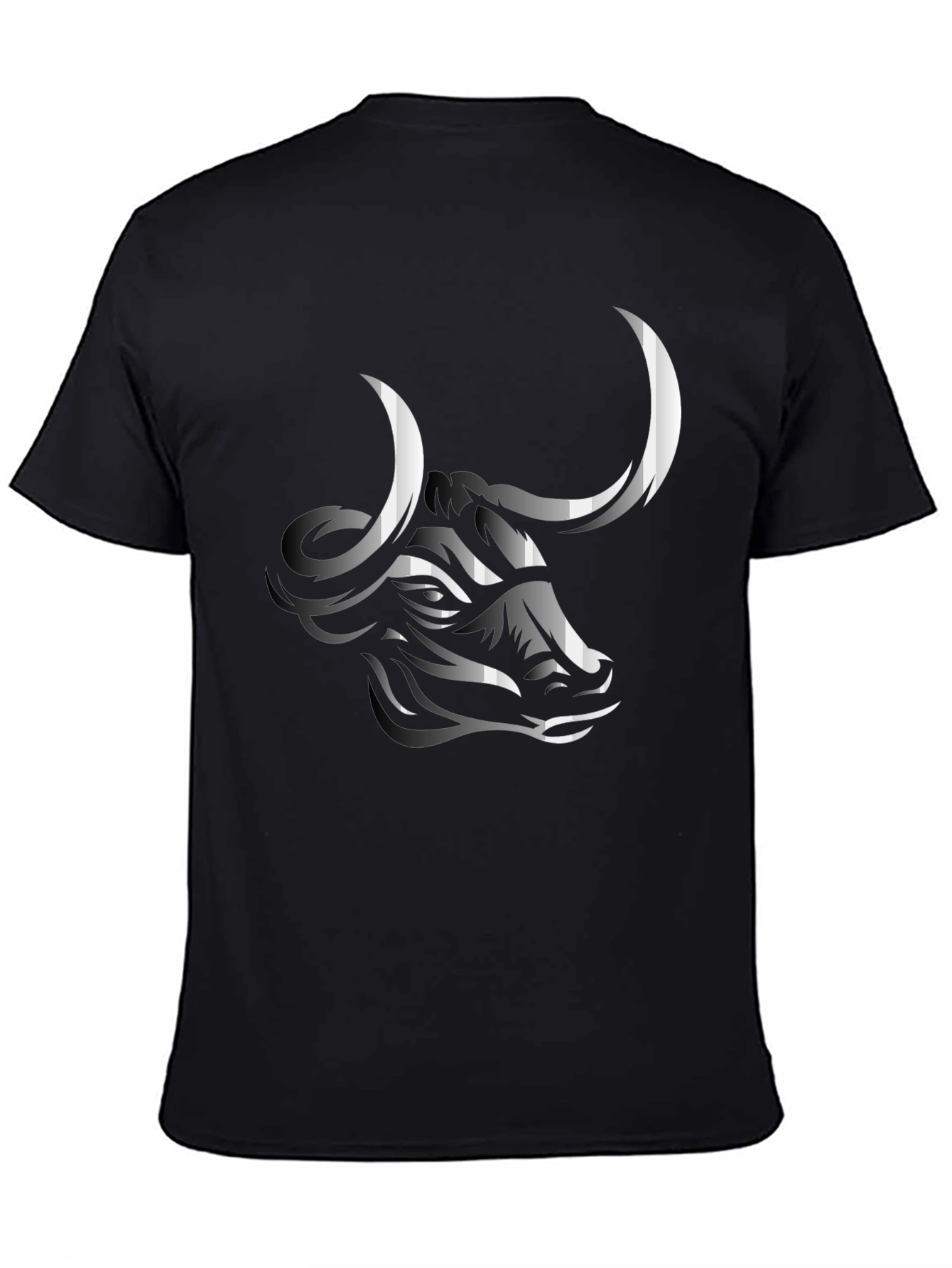 Black Bull Graphic Tee - Stylish Men's Black T-Shirt view 4