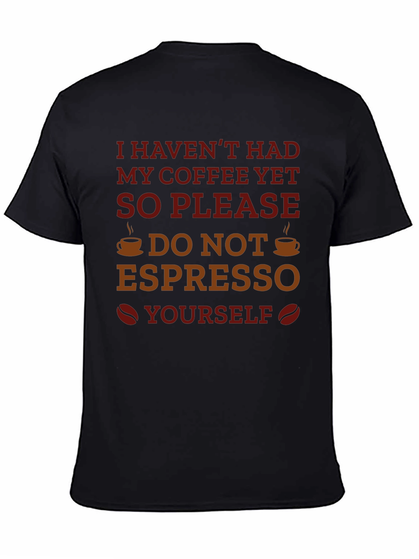 Black Coffee Humor Graphic T-Shirt - Espresso Yourself view 4