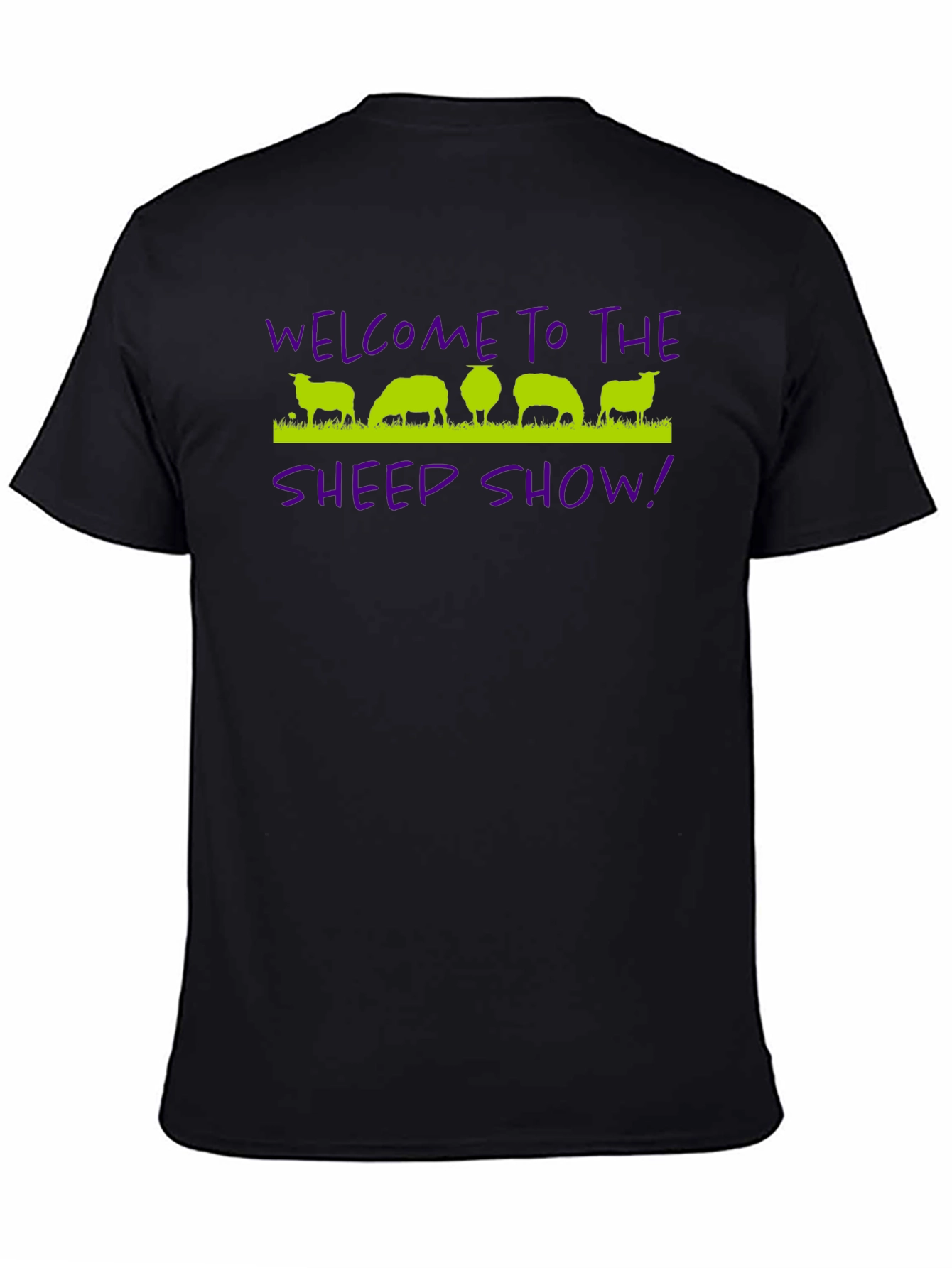 Black Welcome to The Sheep Show T-Shirt view 4
