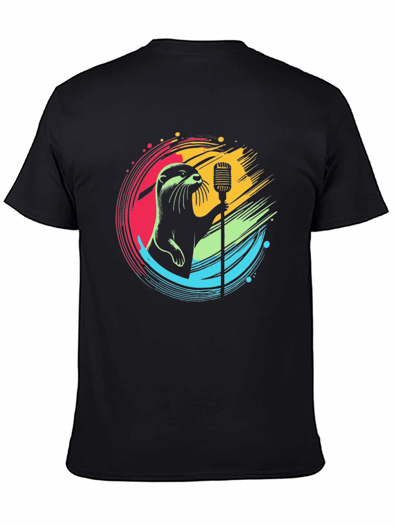 Black Otter Singer Graphic Tee - Unisex view 4
