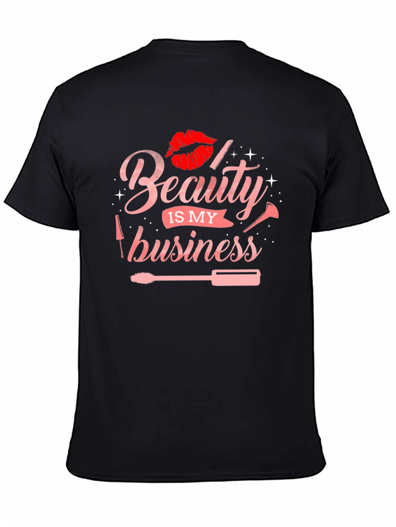 Black Beauty Business Graphic T-Shirt - Stylish Black Tee view 4