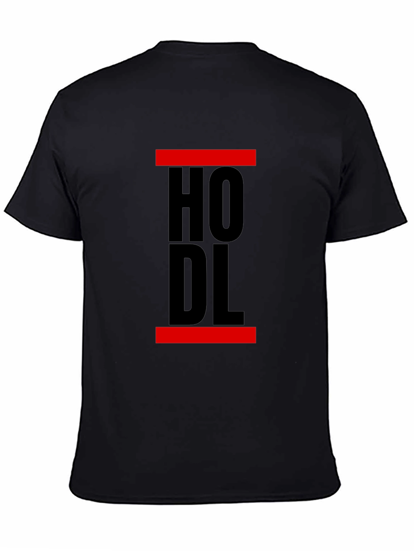 Black HODL Crypto Black T-Shirt view 4