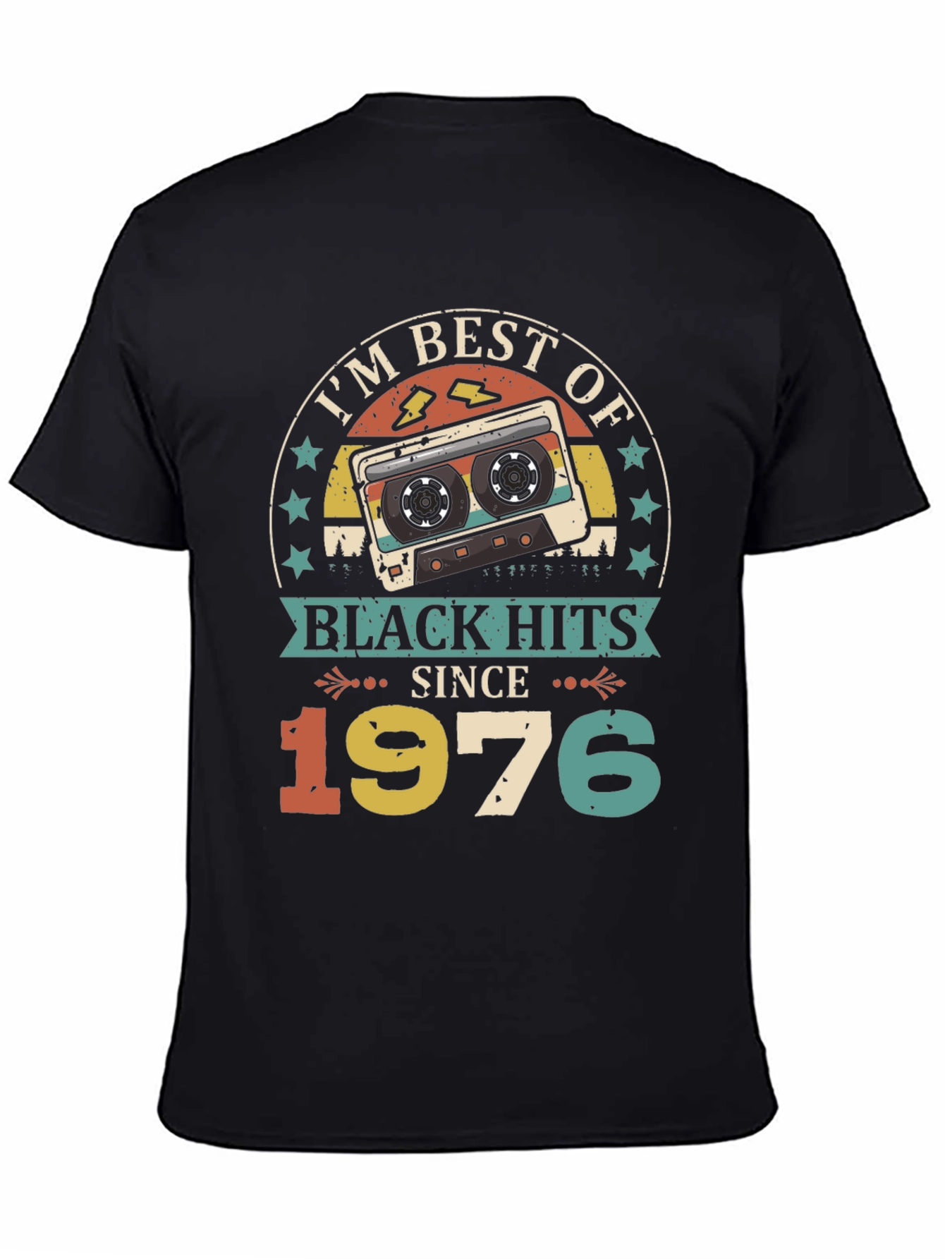 Black Best of Black Hits Since 1976 Graphic Tee view 4