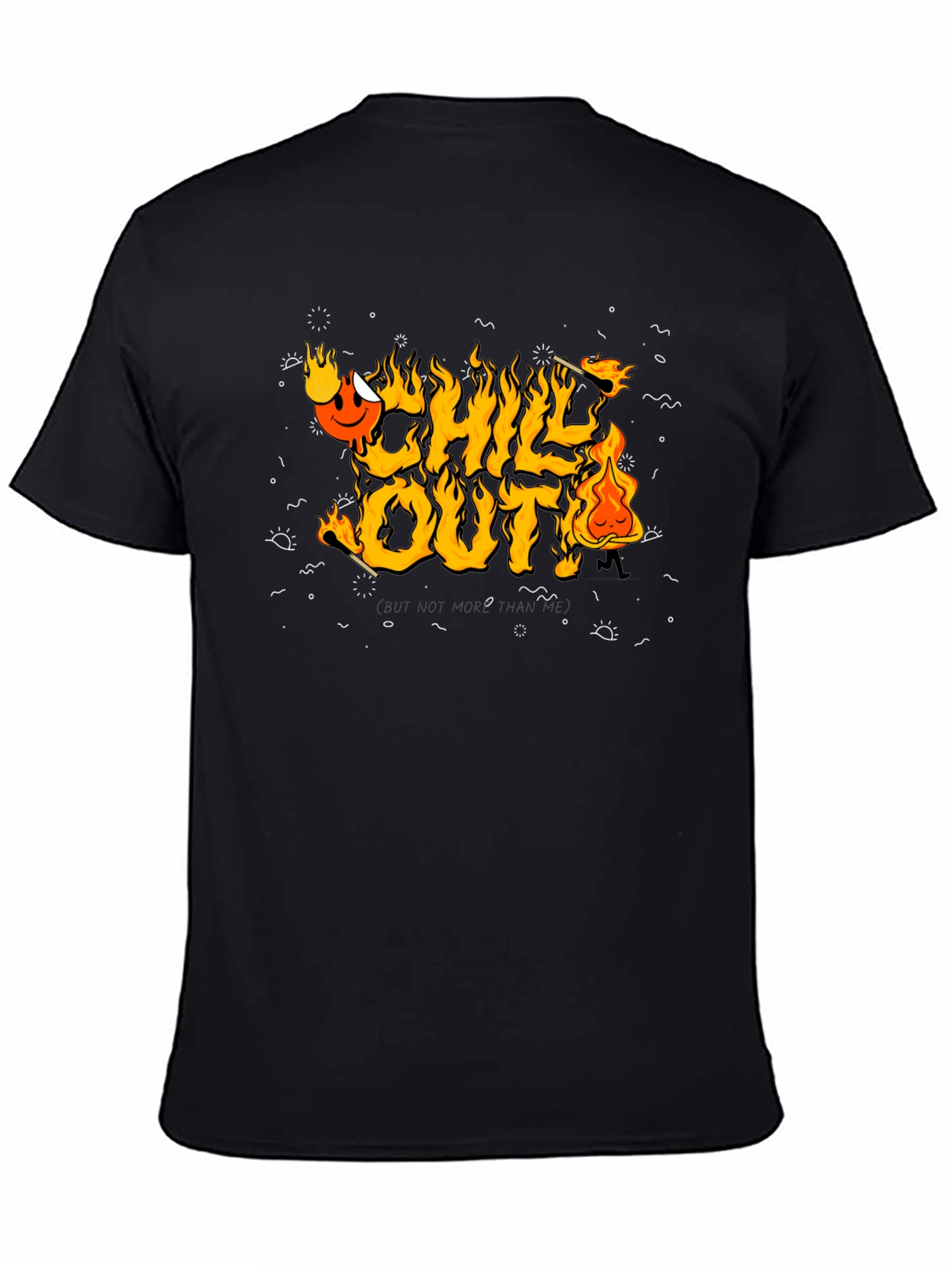 Black Chill Out Graphic Tee view 4