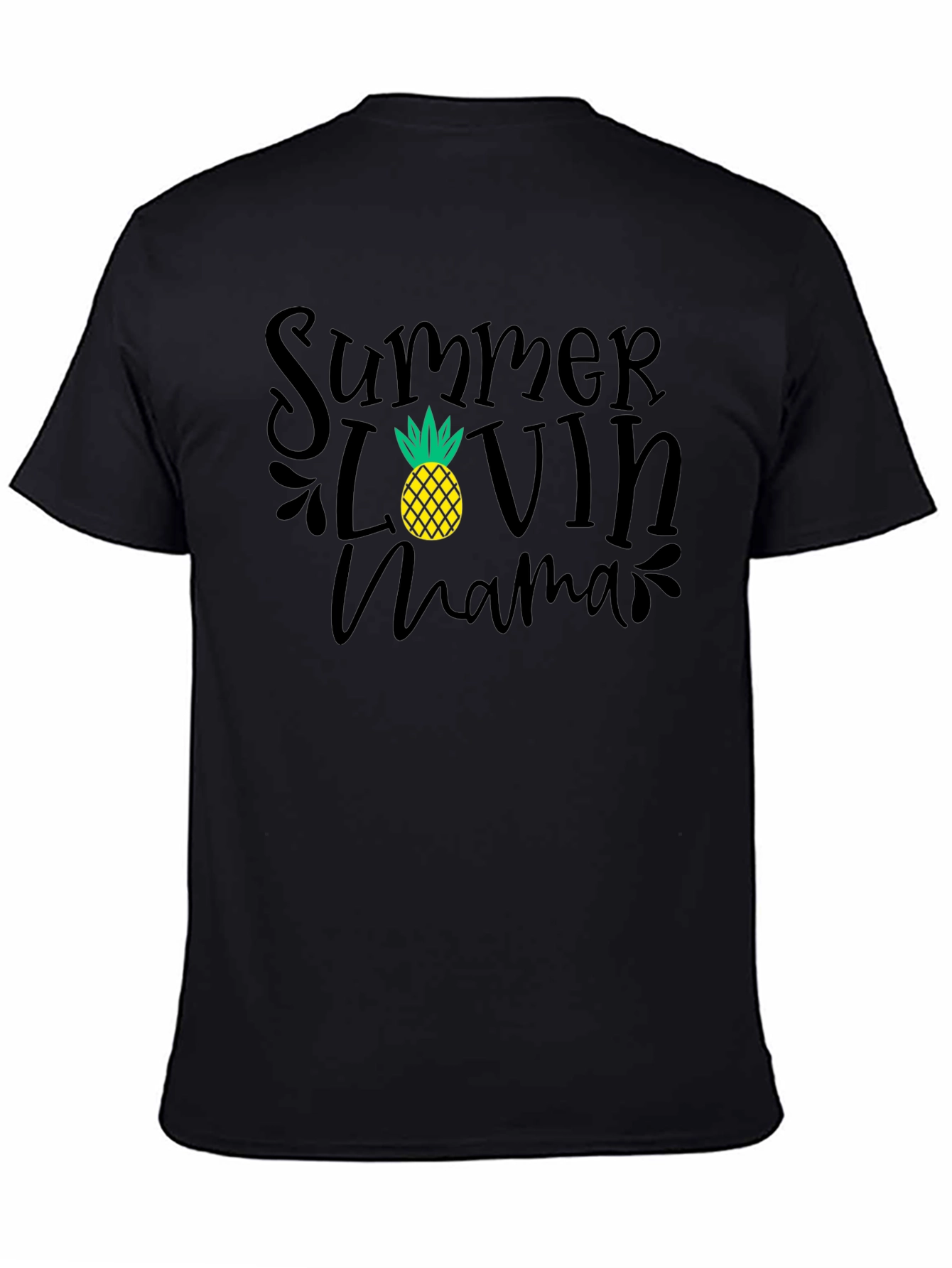 Black Summer Lovin' Mama T-Shirt view 4