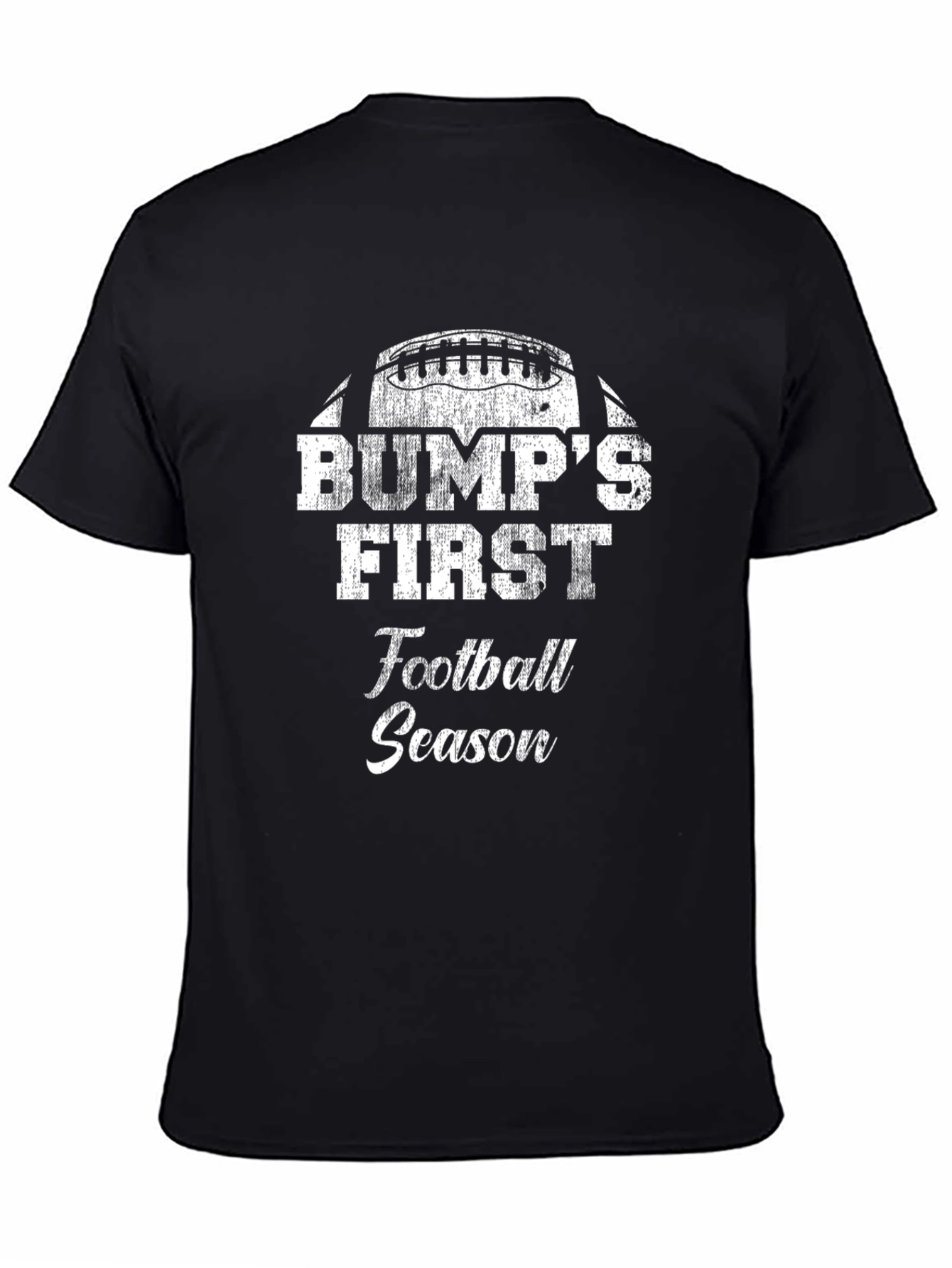 Black Bump's First Football Season Graphic T-Shirt view 4