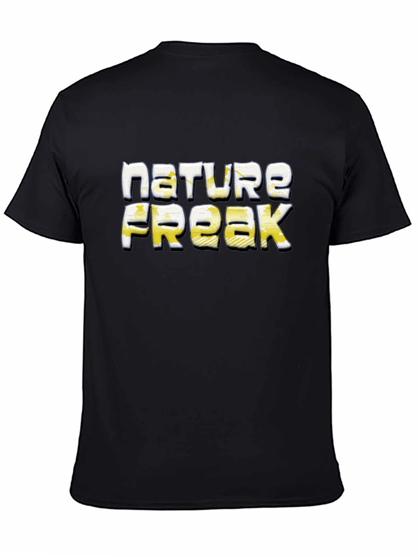 Black Nature Freak Graphic T-Shirt - Soft Cotton Tee view 4