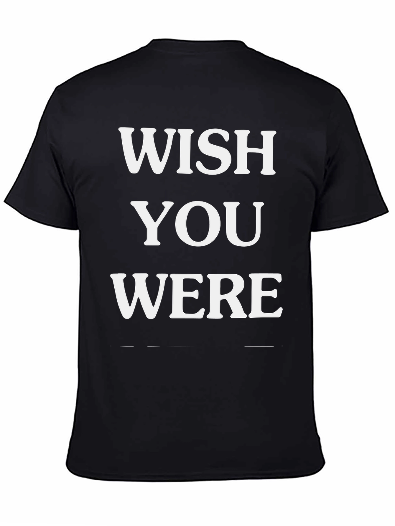 Black Wish You Were Here Graphic Tee view 4