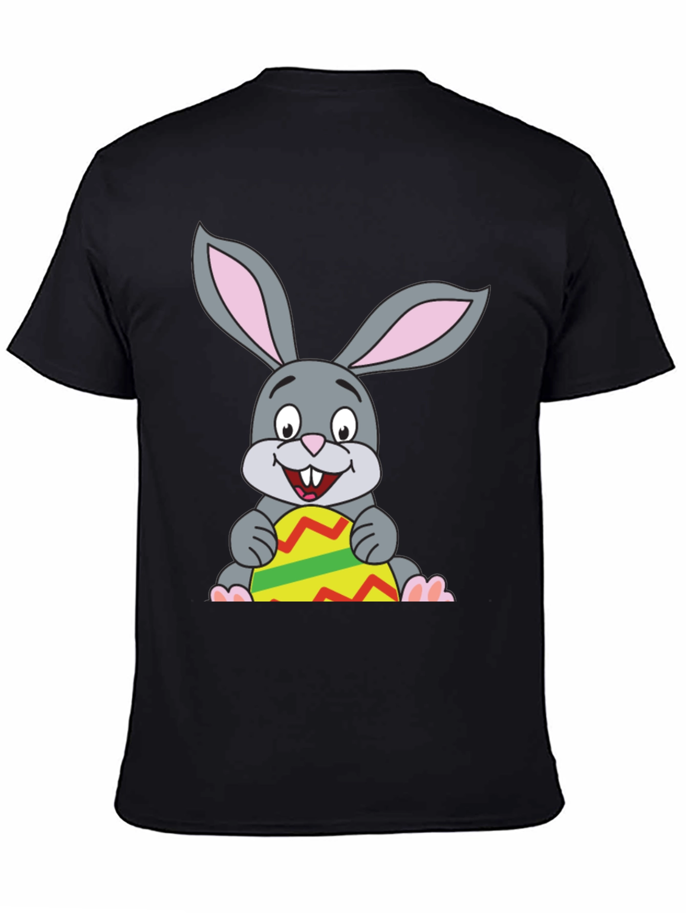 Black Easter Bunny Graphic Tee view 4