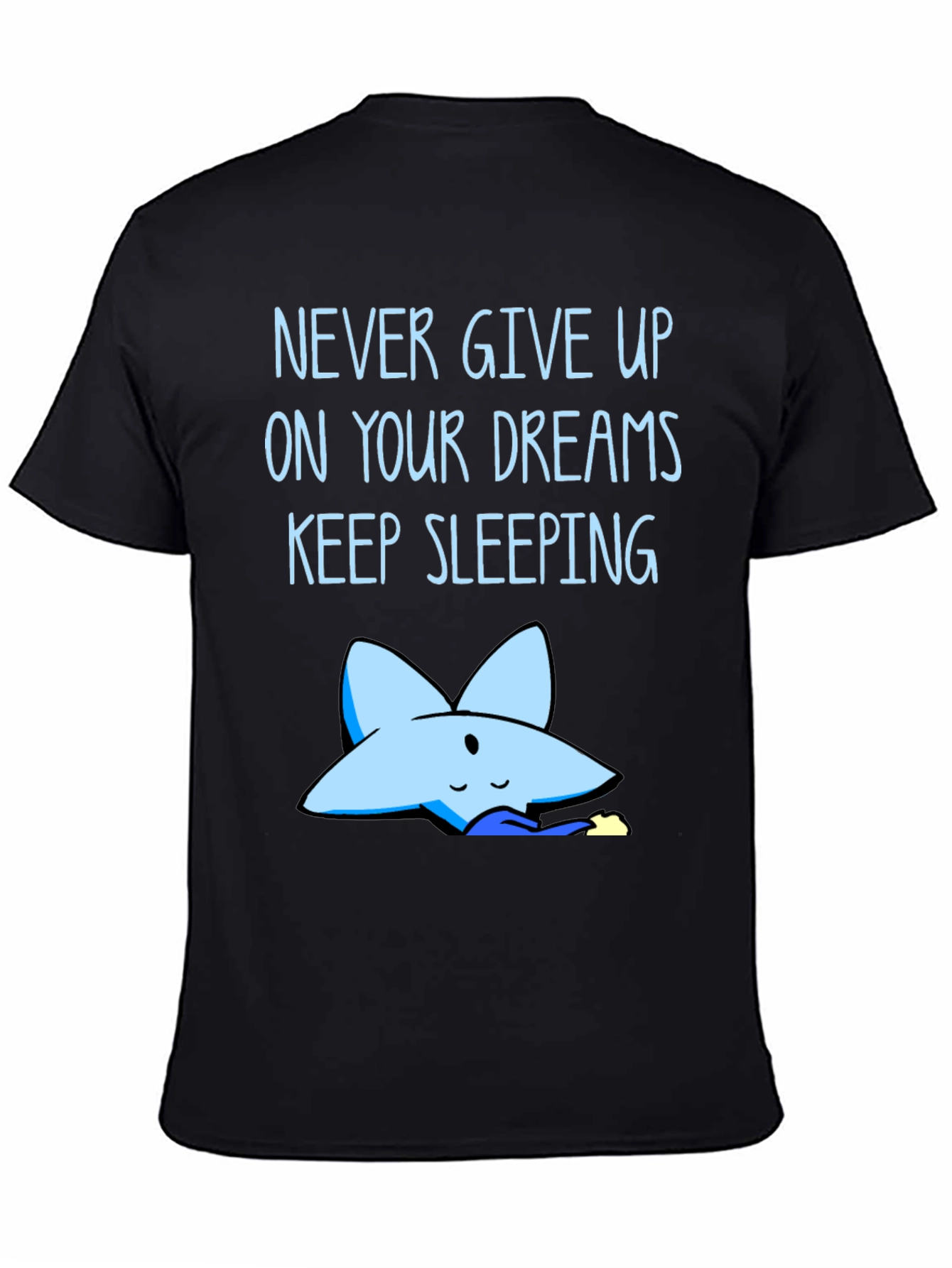 Black Never Give Up Dreams T-Shirt view 4