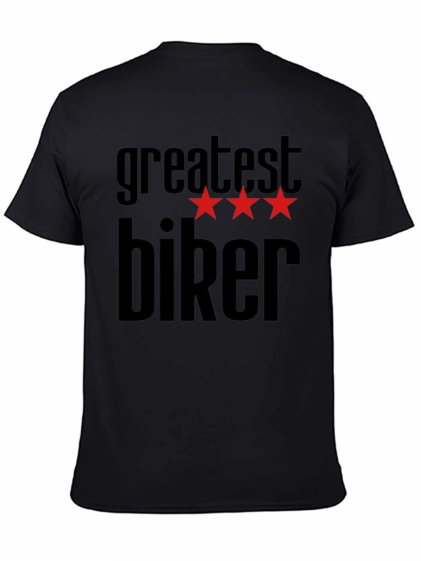 Black Greatest Biker T-Shirt - Bold Graphic Tee view 4