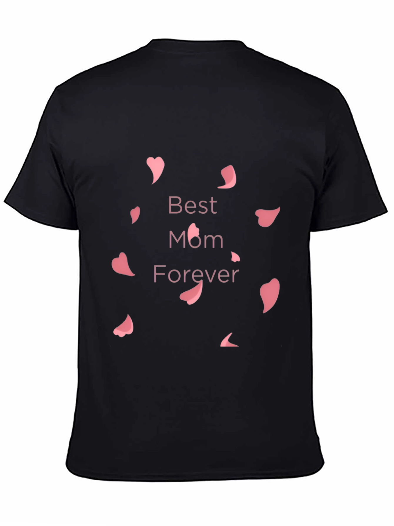 Black Best Mom Forever T-Shirt view 4