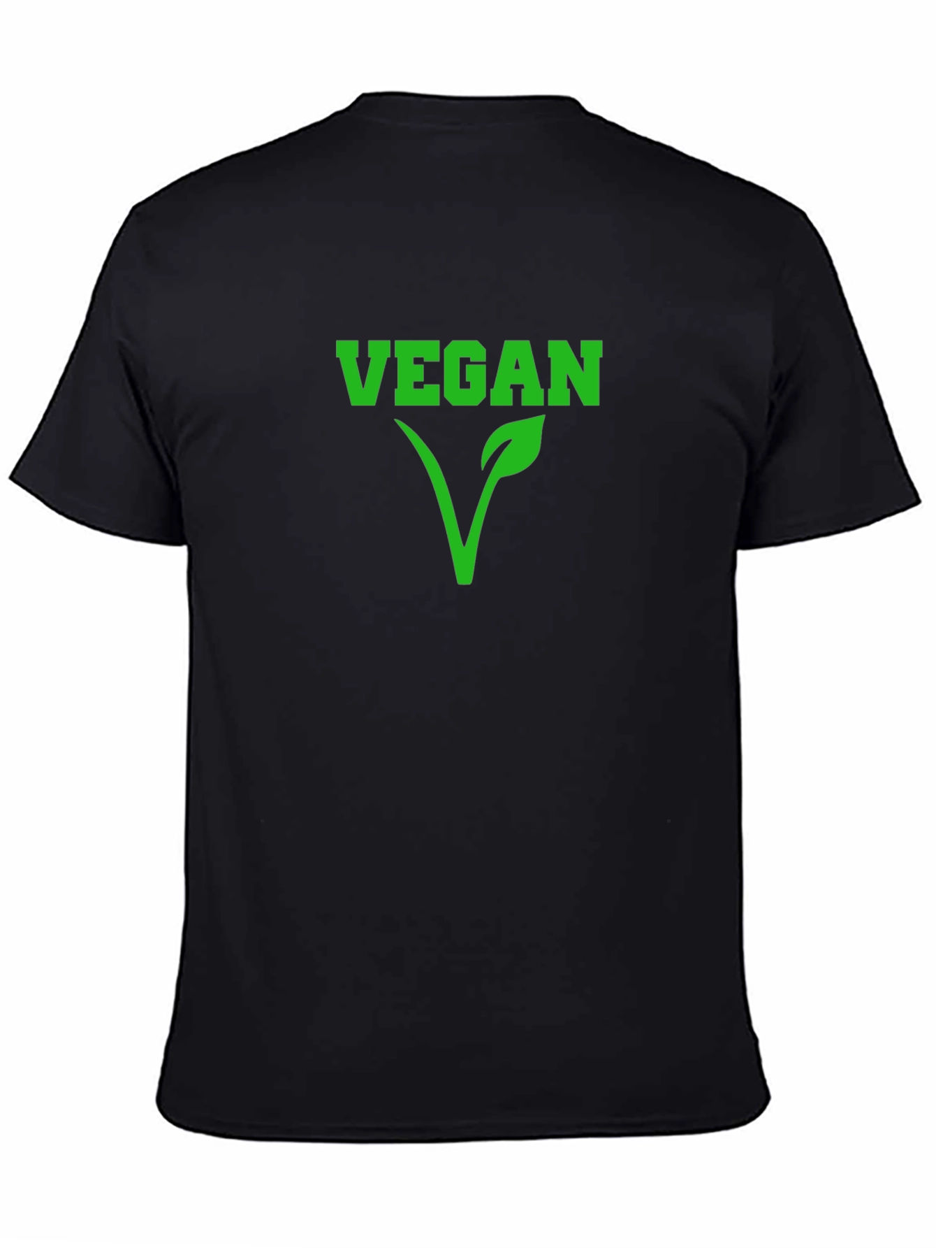 Black Vegan Statement T-Shirt - Stylish & Comfortable! view 4